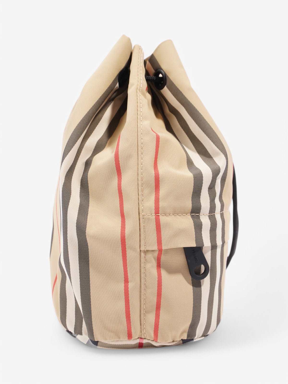 Burberry Icon stripe drawcord pouch Monogram Nylon 44105