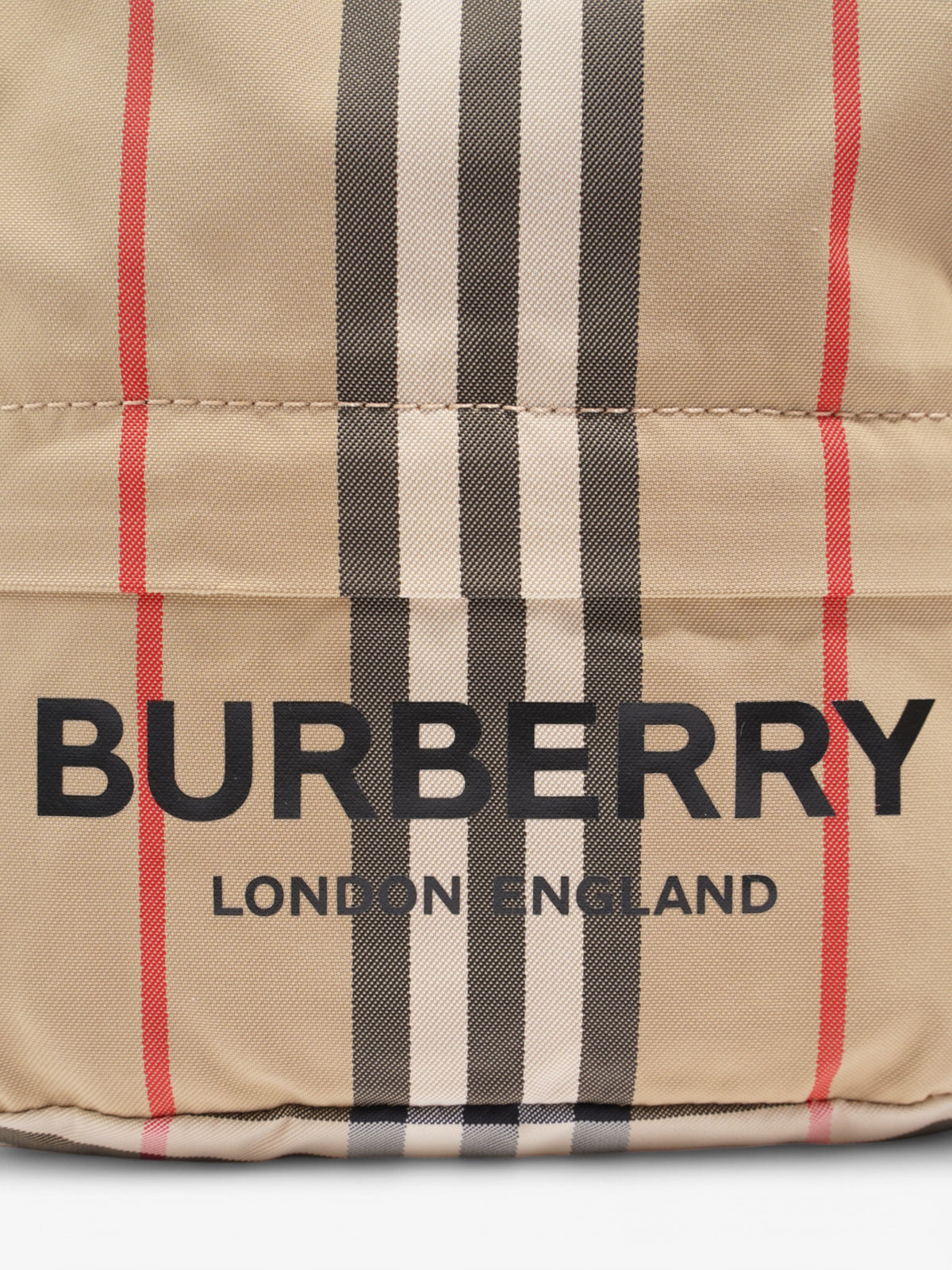 Burberry Icon stripe drawcord pouch Monogram Nylon 44105
