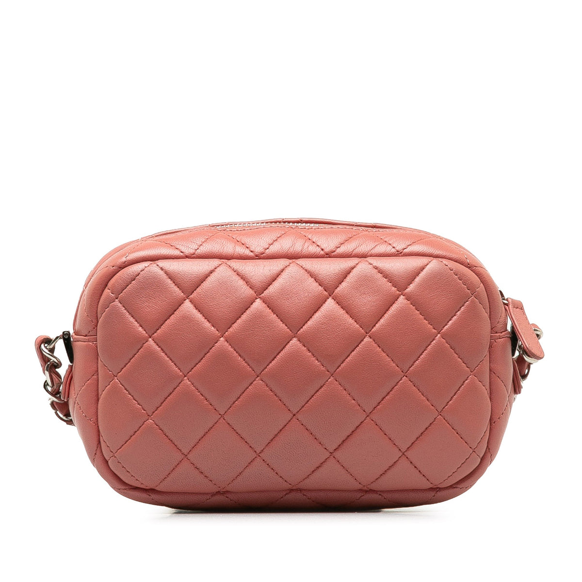 Chanel Mini Lambskin Camera Case Pink