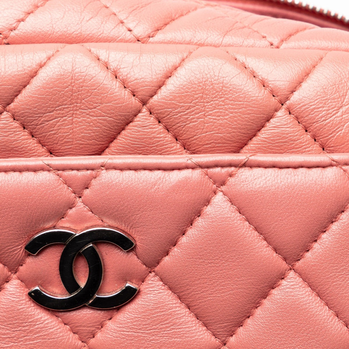 Chanel Mini Lambskin Camera Case Pink