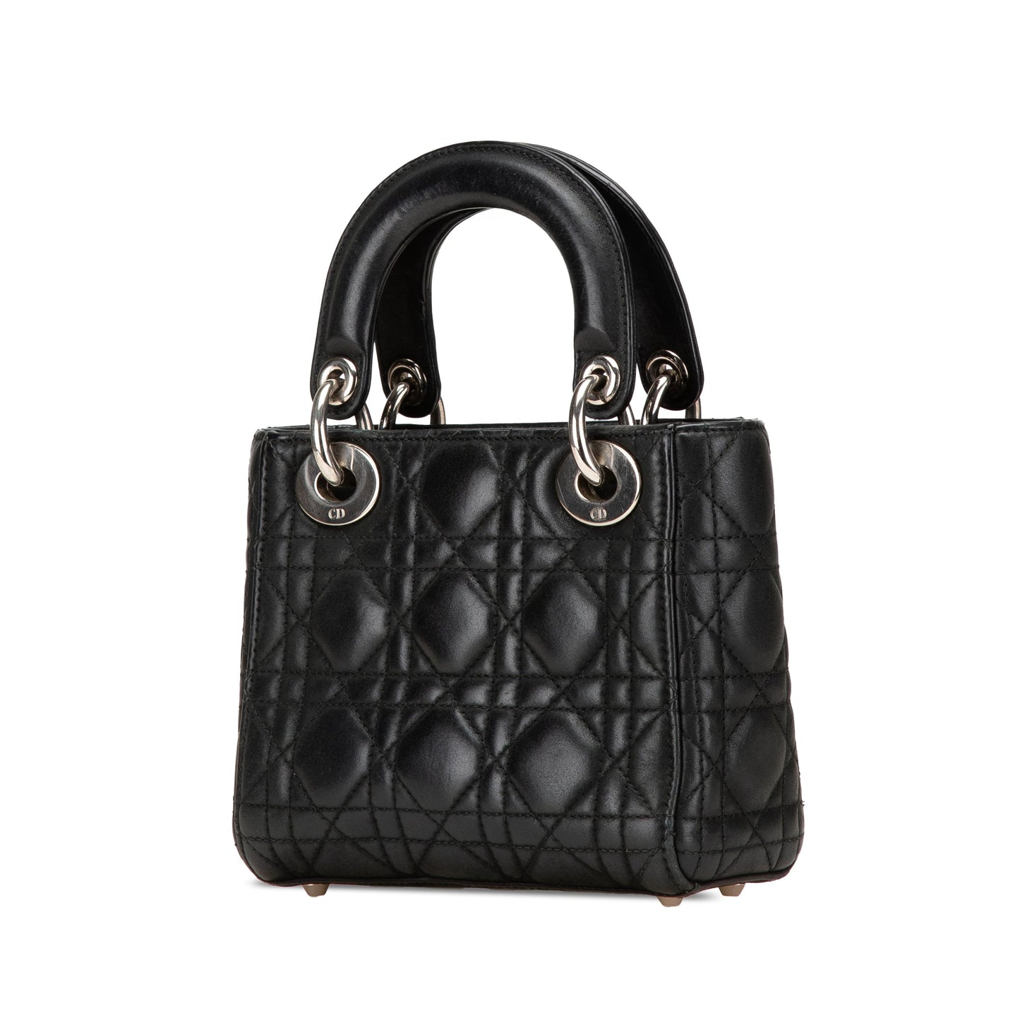 Dior Mini Lambskin Cannage Lady Dior Black