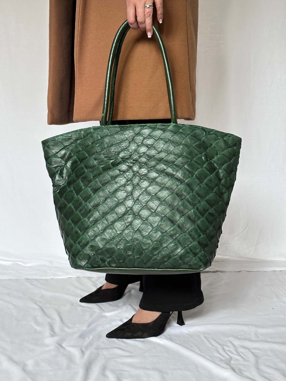 Delray Shopper - Verdant Green  Pirarucu