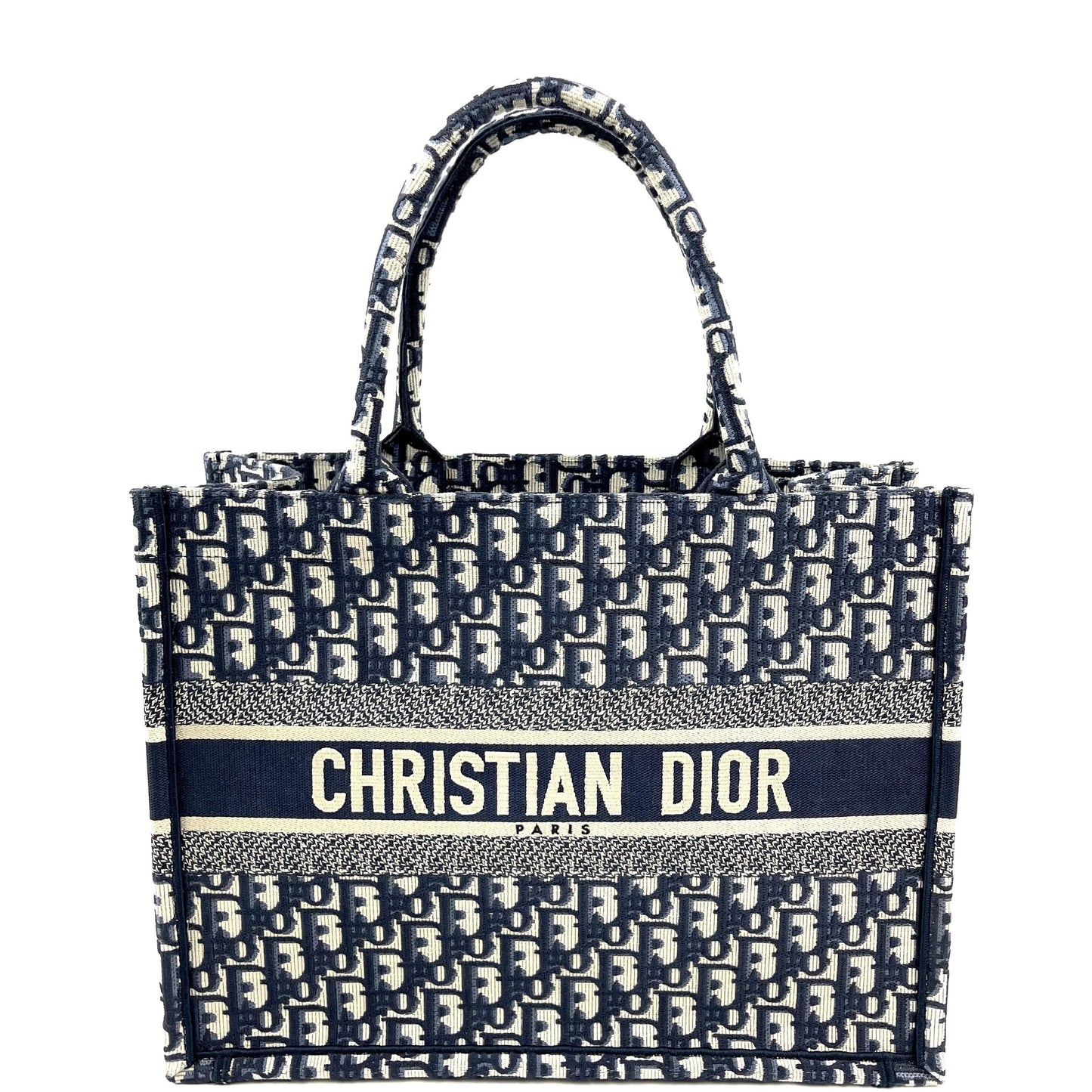 CHRISTIAN DIOR Oblique Canvas Small Book Tote