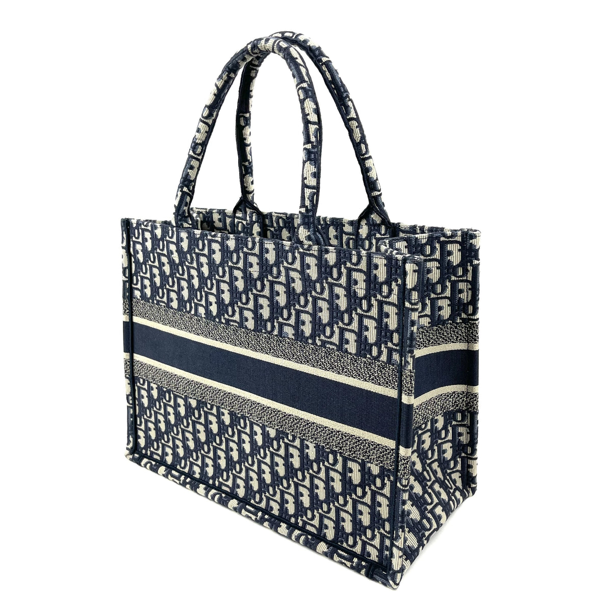 CHRISTIAN DIOR Oblique Canvas Small Book Tote