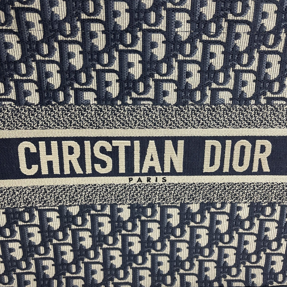 CHRISTIAN DIOR Oblique Canvas Small Book Tote