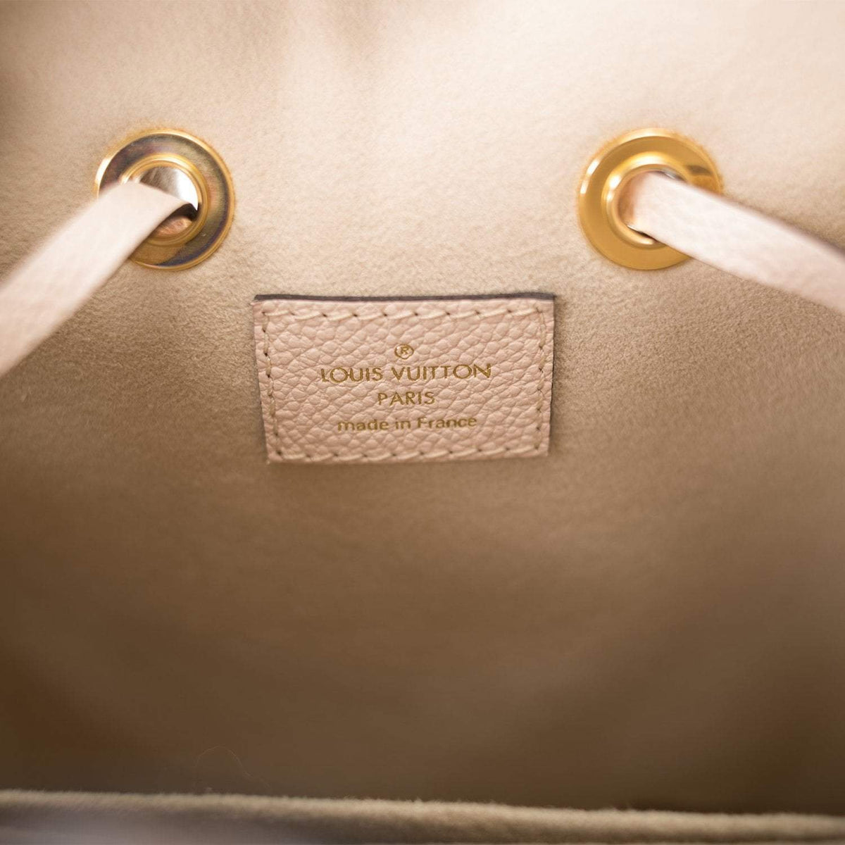 Louis Vuitton Creme Saffron By The Pool Empreinte Giant Monogram NeoNoe BB