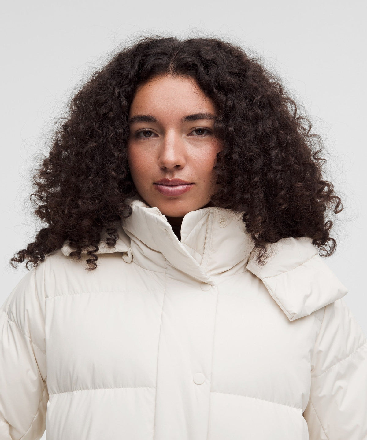 Lululemon Wunder Puff Long Jacket - Light Ivory