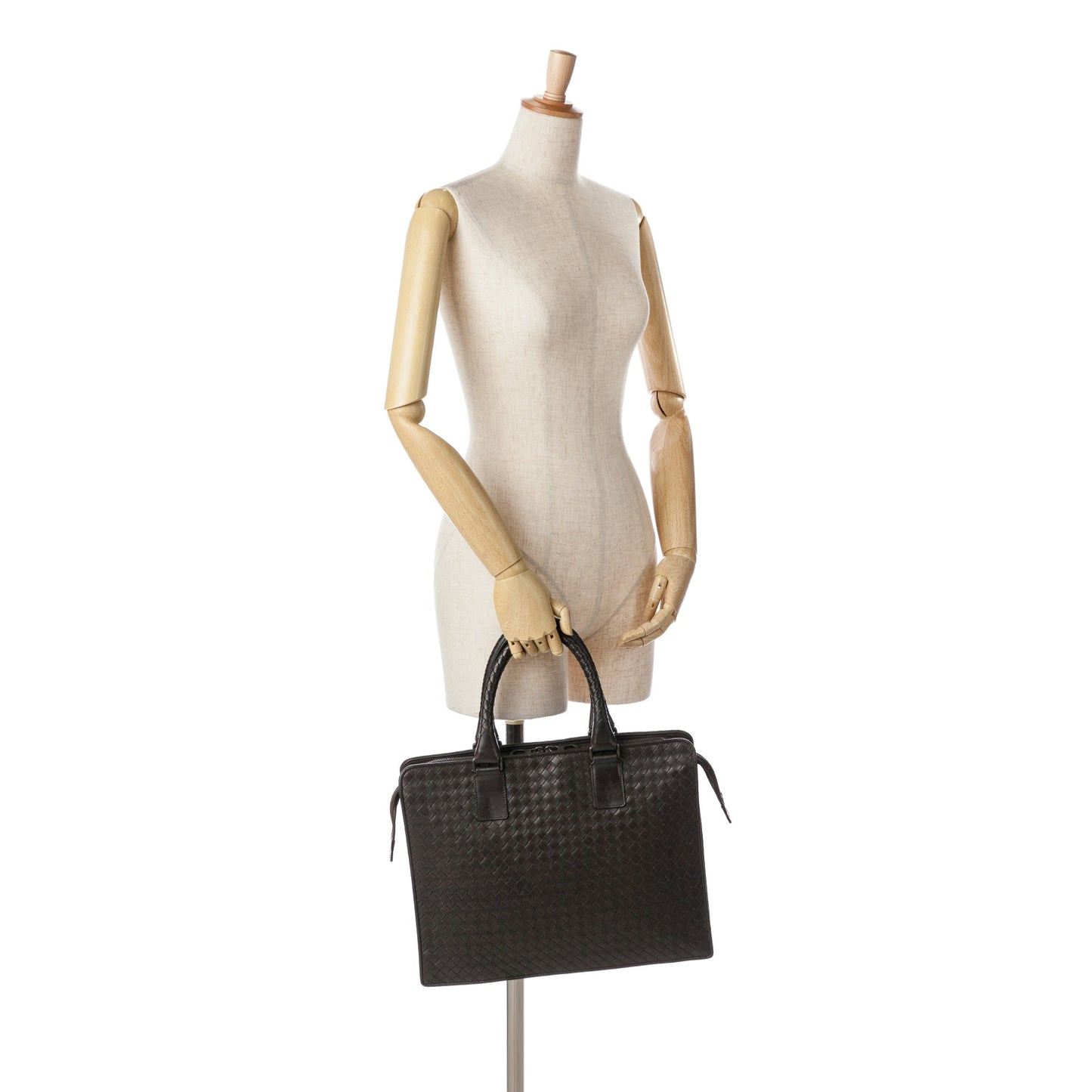 Bottega Veneta Intrecciato Business Bag Brown