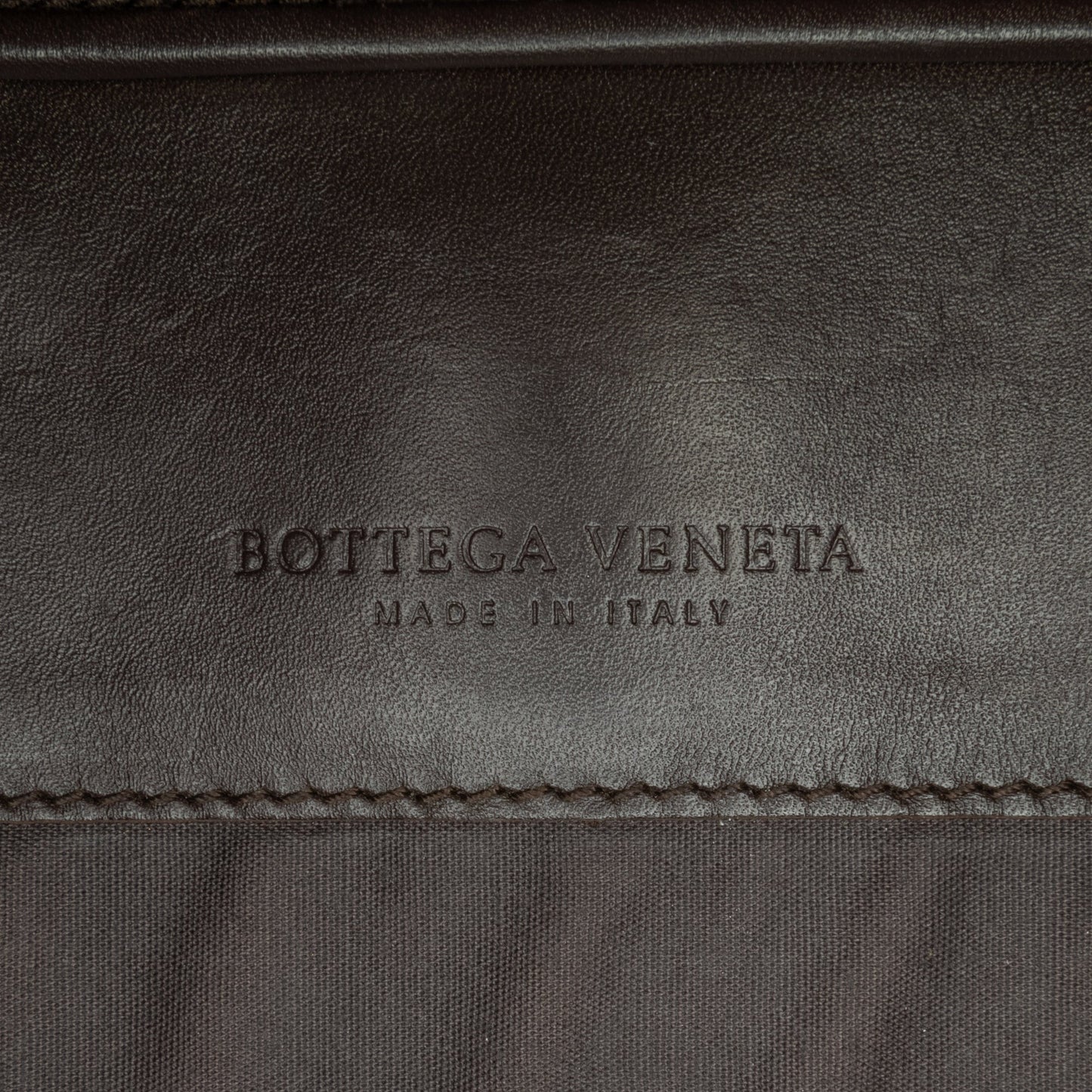 Bottega Veneta Intrecciato Business Bag Brown