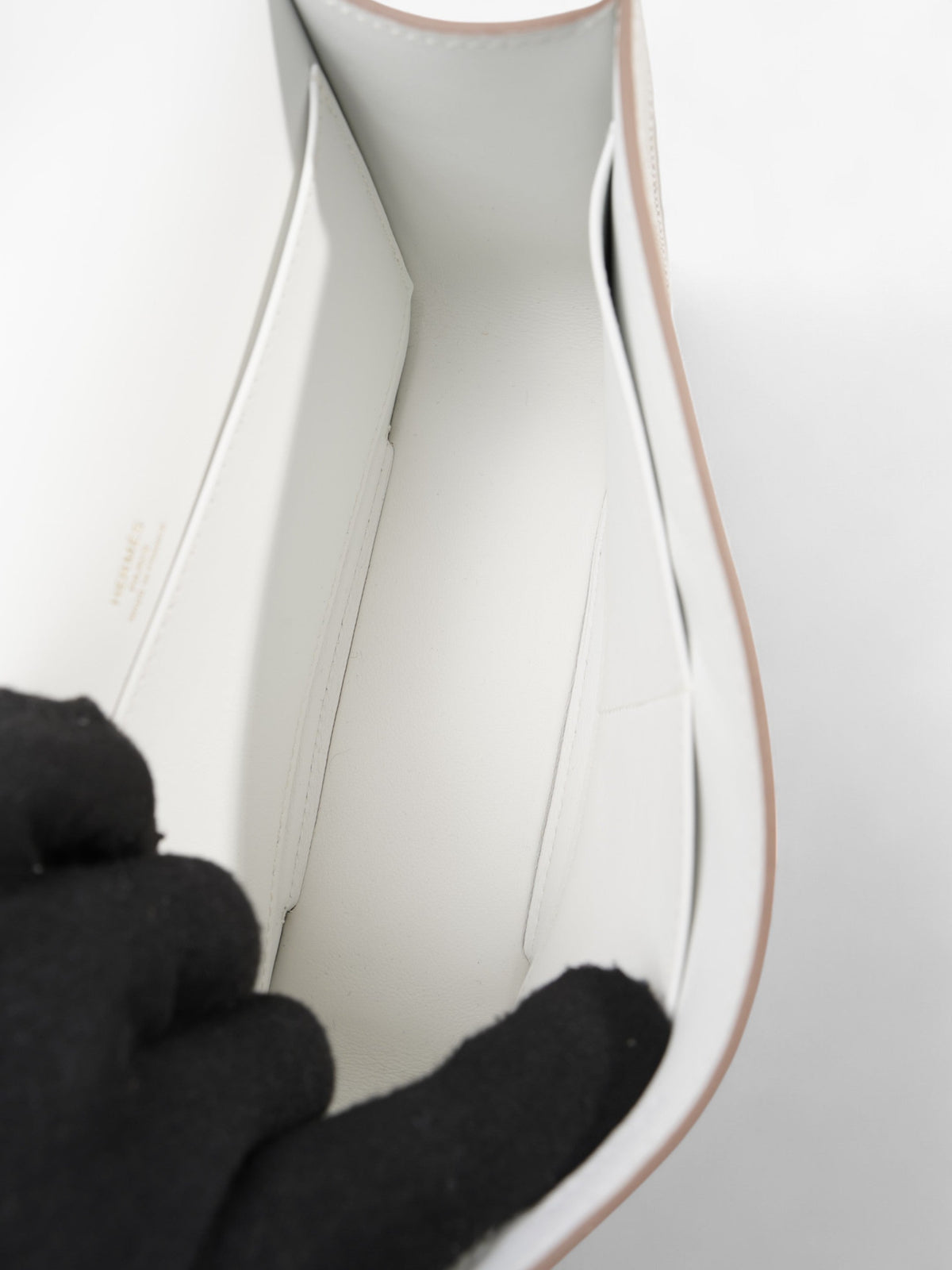 Hermes Geta Bag Mushroom Chevre Leather