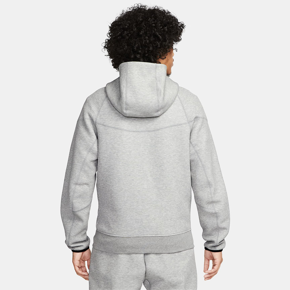Nike Tech Fleece Full-Zip Hoodie - Dark Grey Heather/Black