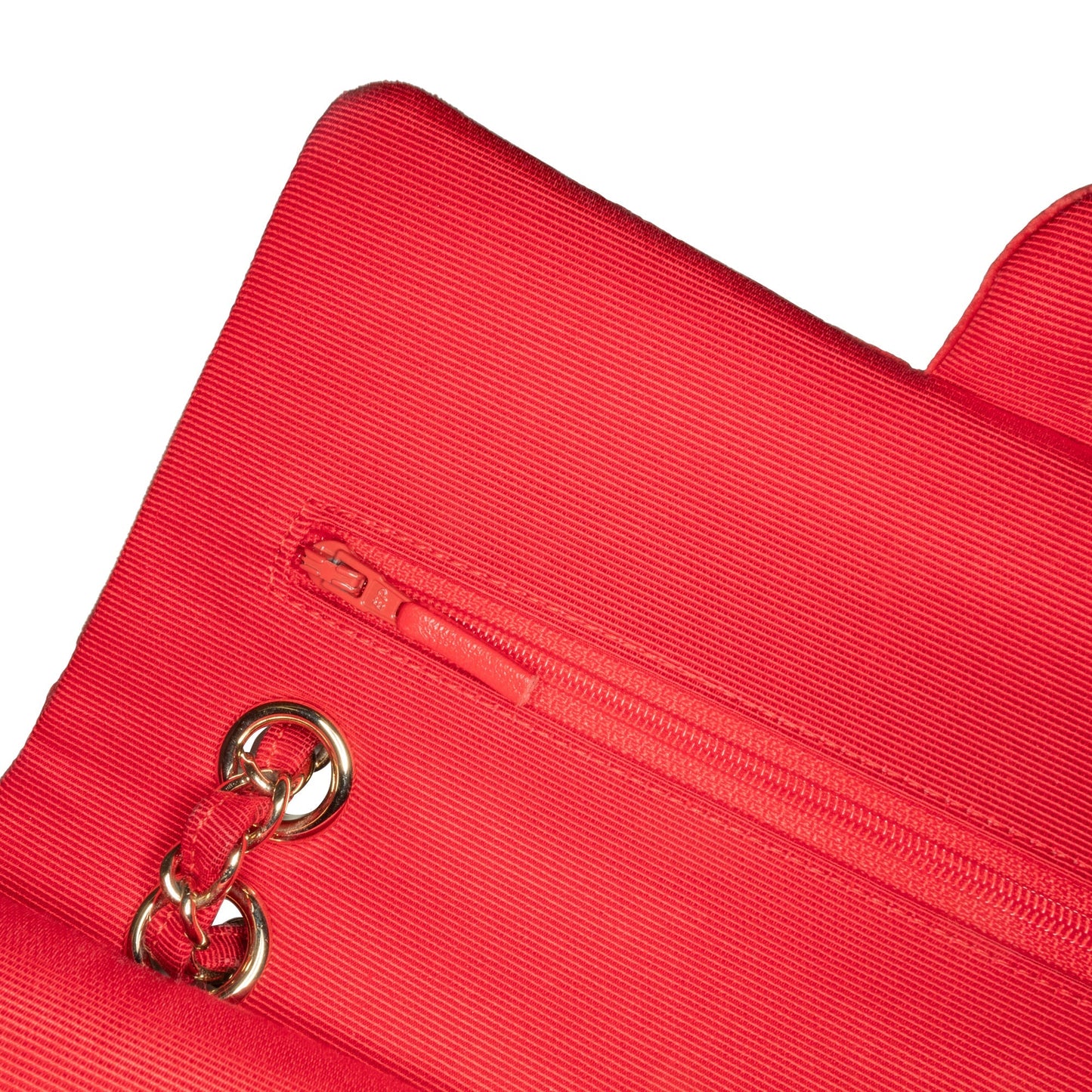 Chanel Medium Classic Velvet Double Flap Red