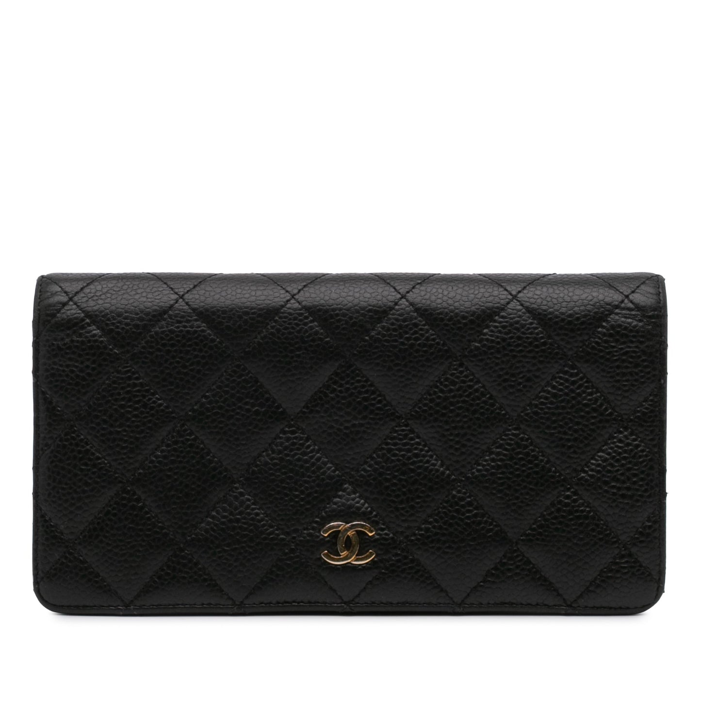 Chanel CC Caviar Bifold Wallet Black