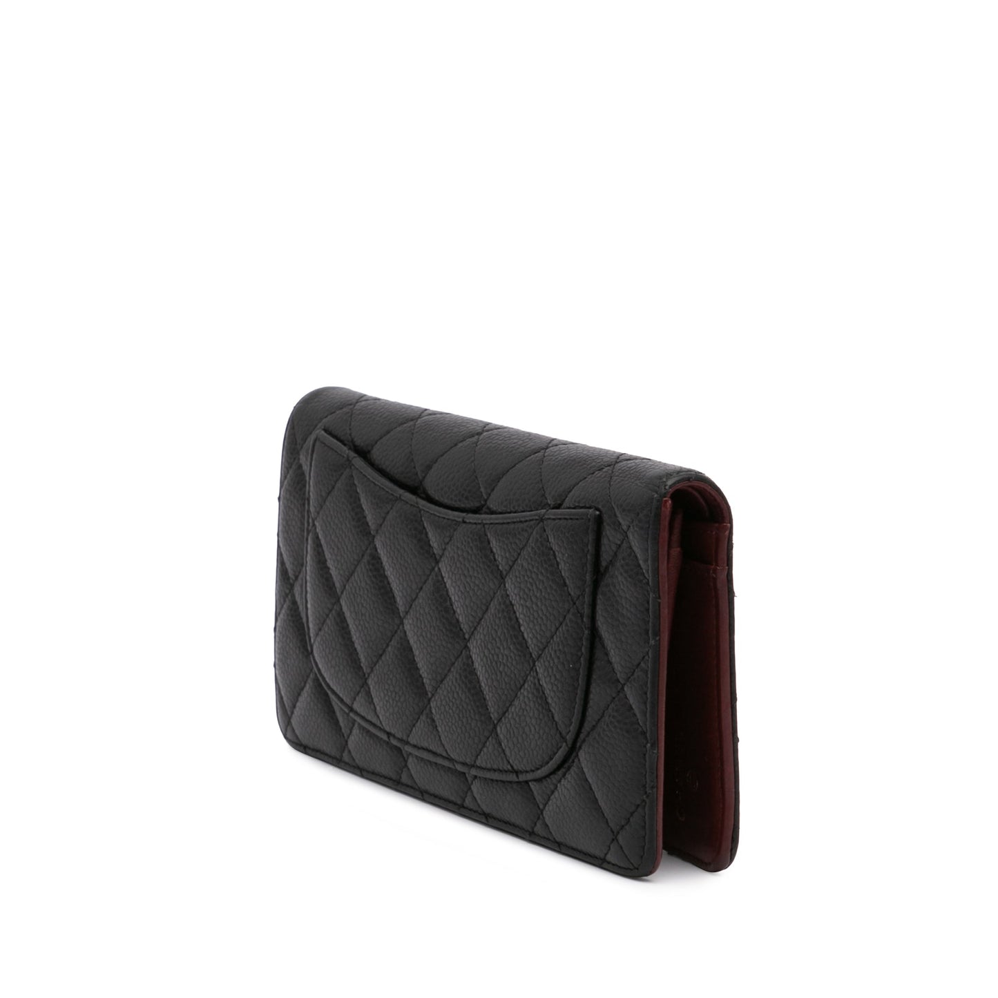 Chanel CC Caviar Bifold Wallet Black