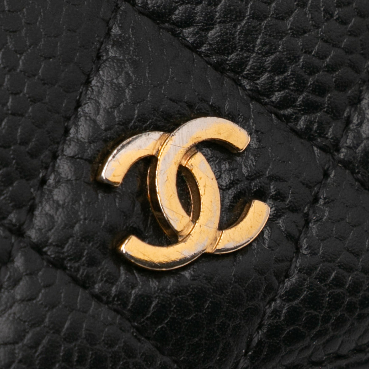 Chanel CC Caviar Bifold Wallet Black
