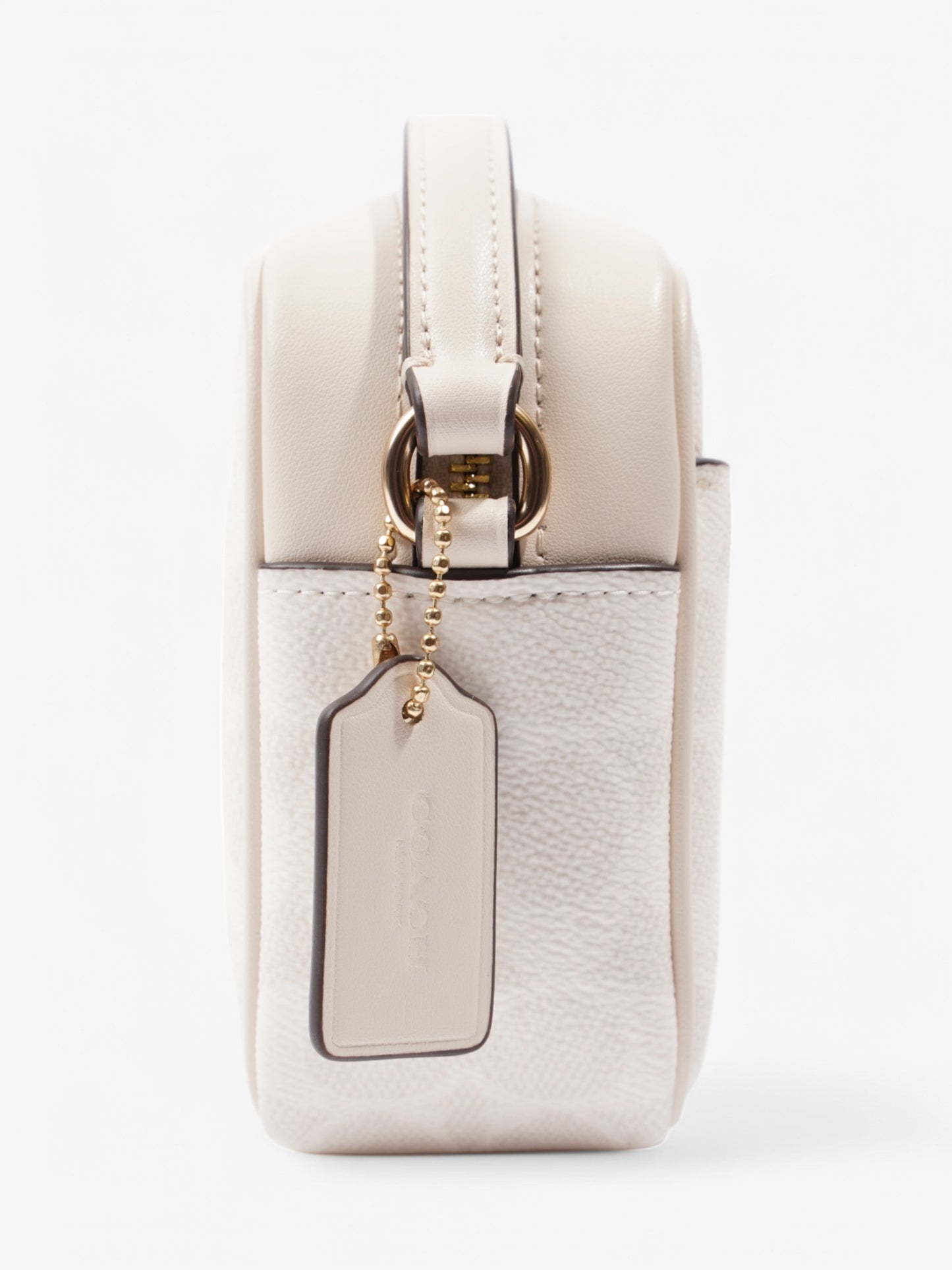 Coach Jamie Camera Bag White Coated Canvas Mini