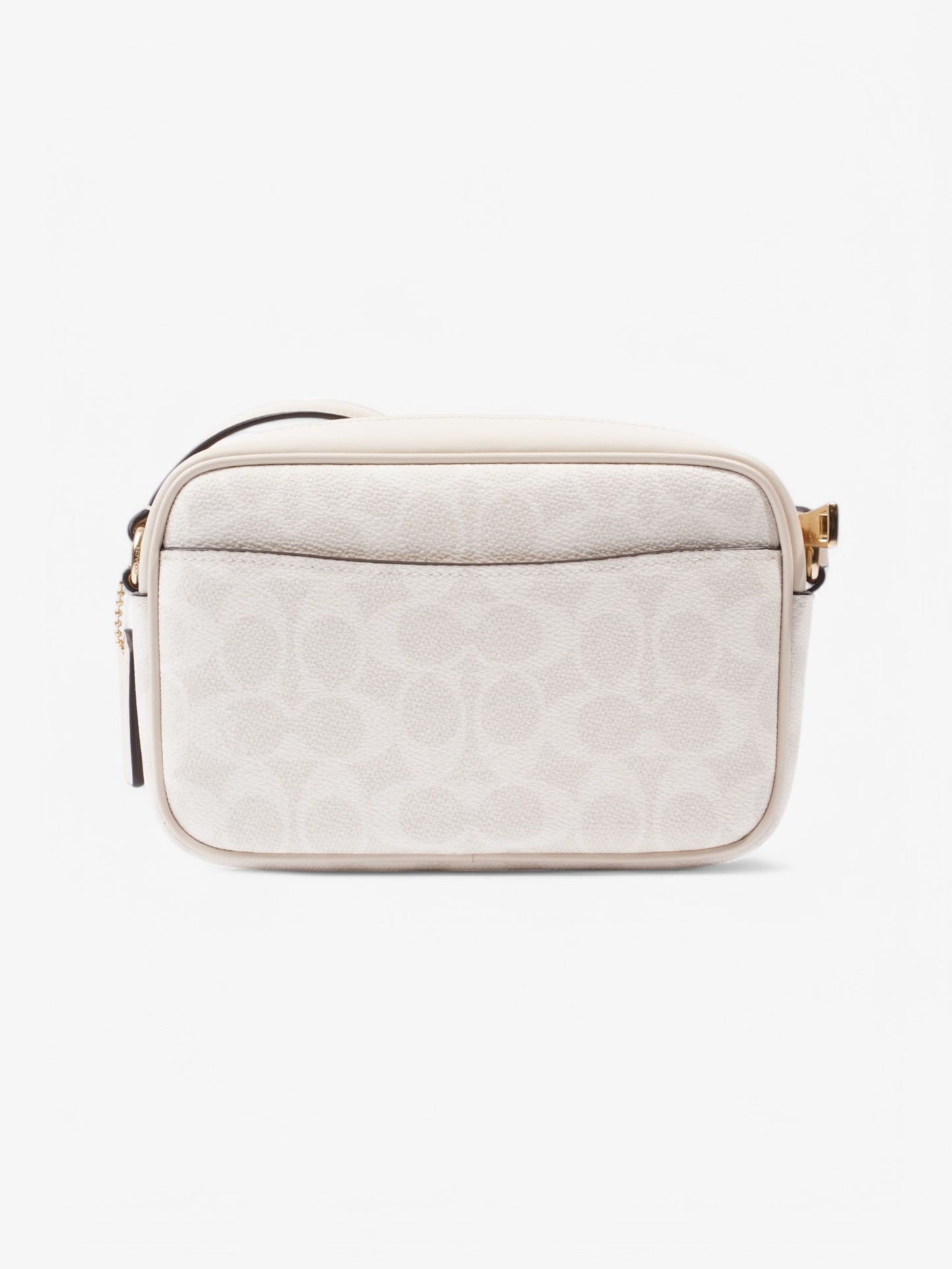 Coach Jamie Camera Bag White Coated Canvas Mini