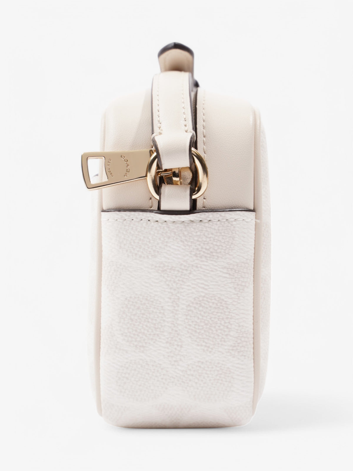 Coach Jamie Camera Bag White Coated Canvas Mini
