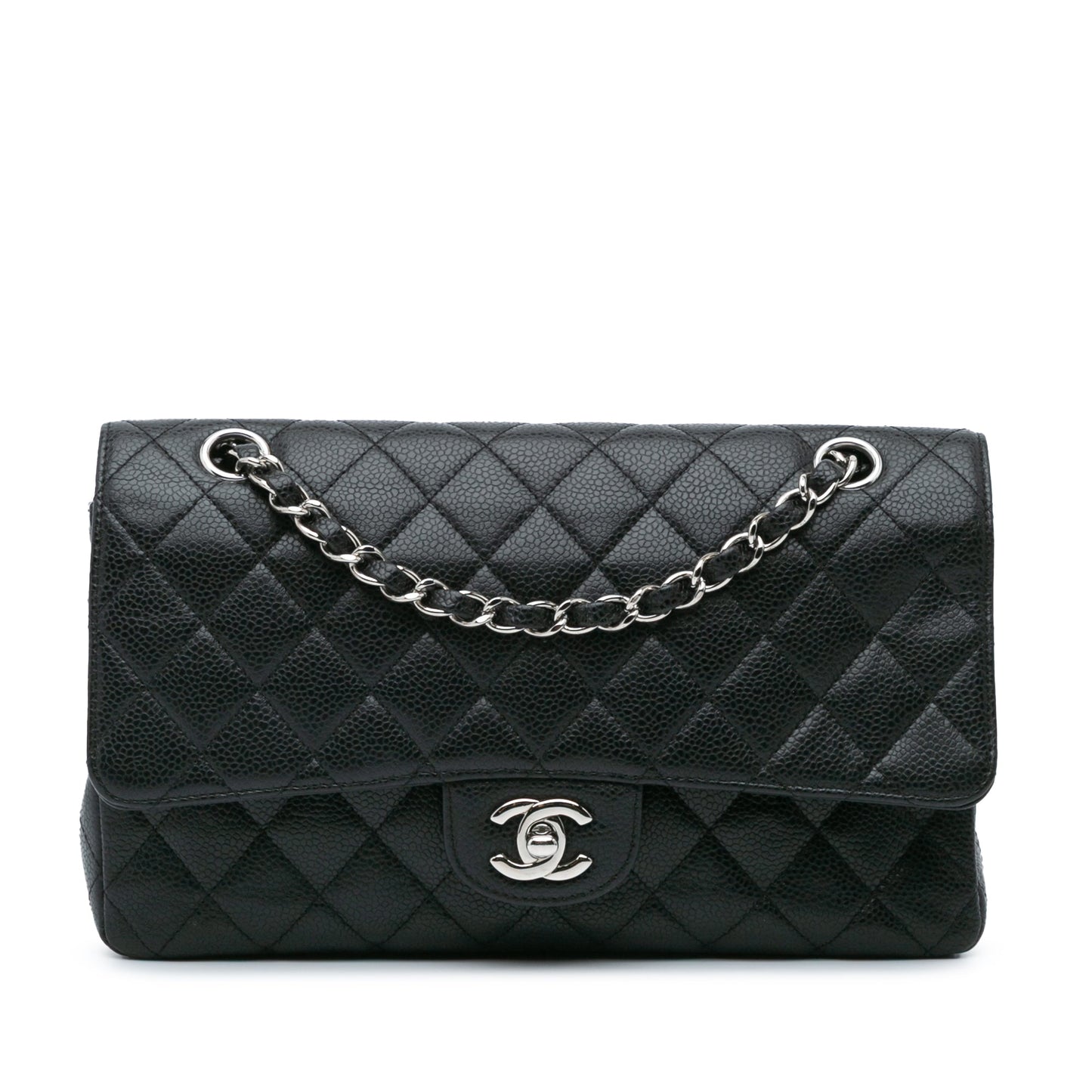 Chanel Medium Classic Caviar Double Flap Black