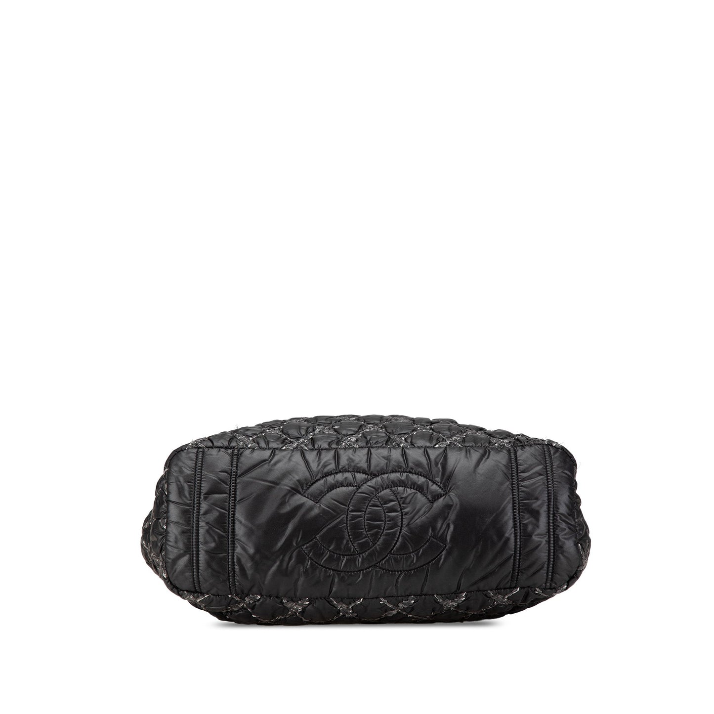 Chanel Paris-Byzance Tweed On Stitch Shoulder Bag Black