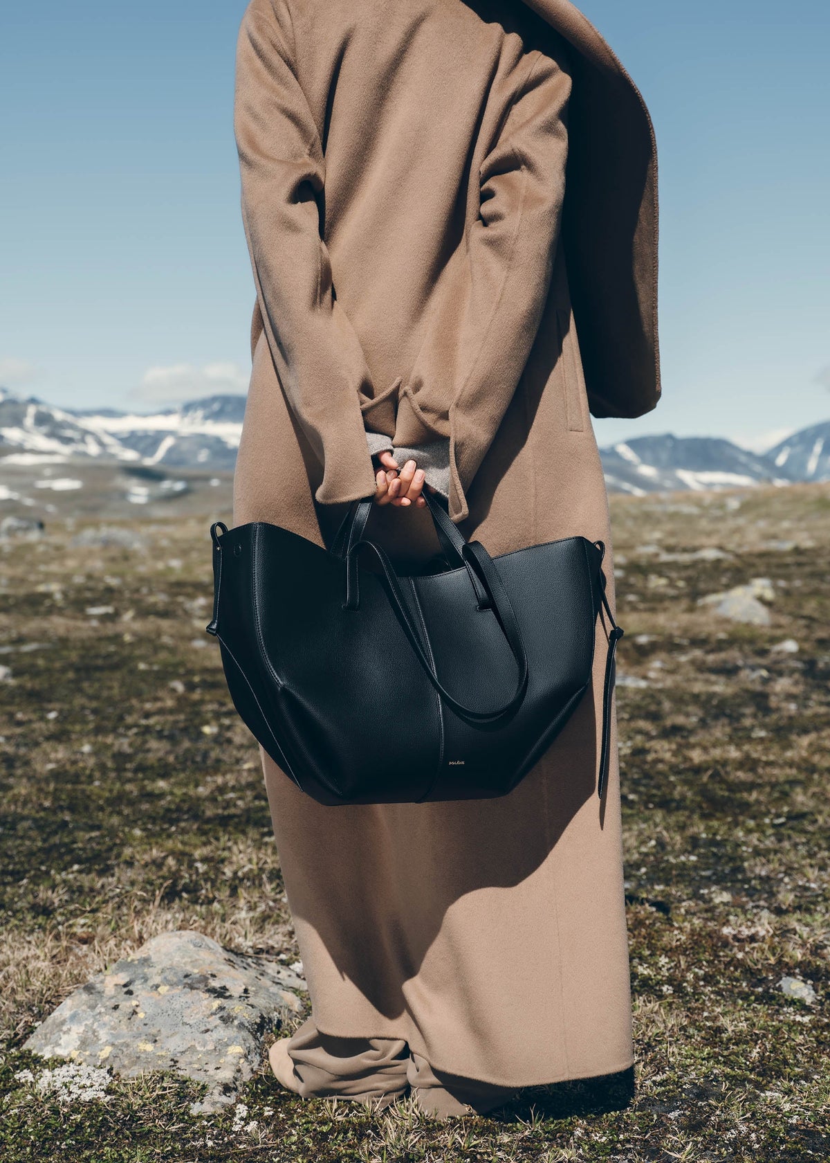 Polène Cyme Tote - Textured Black