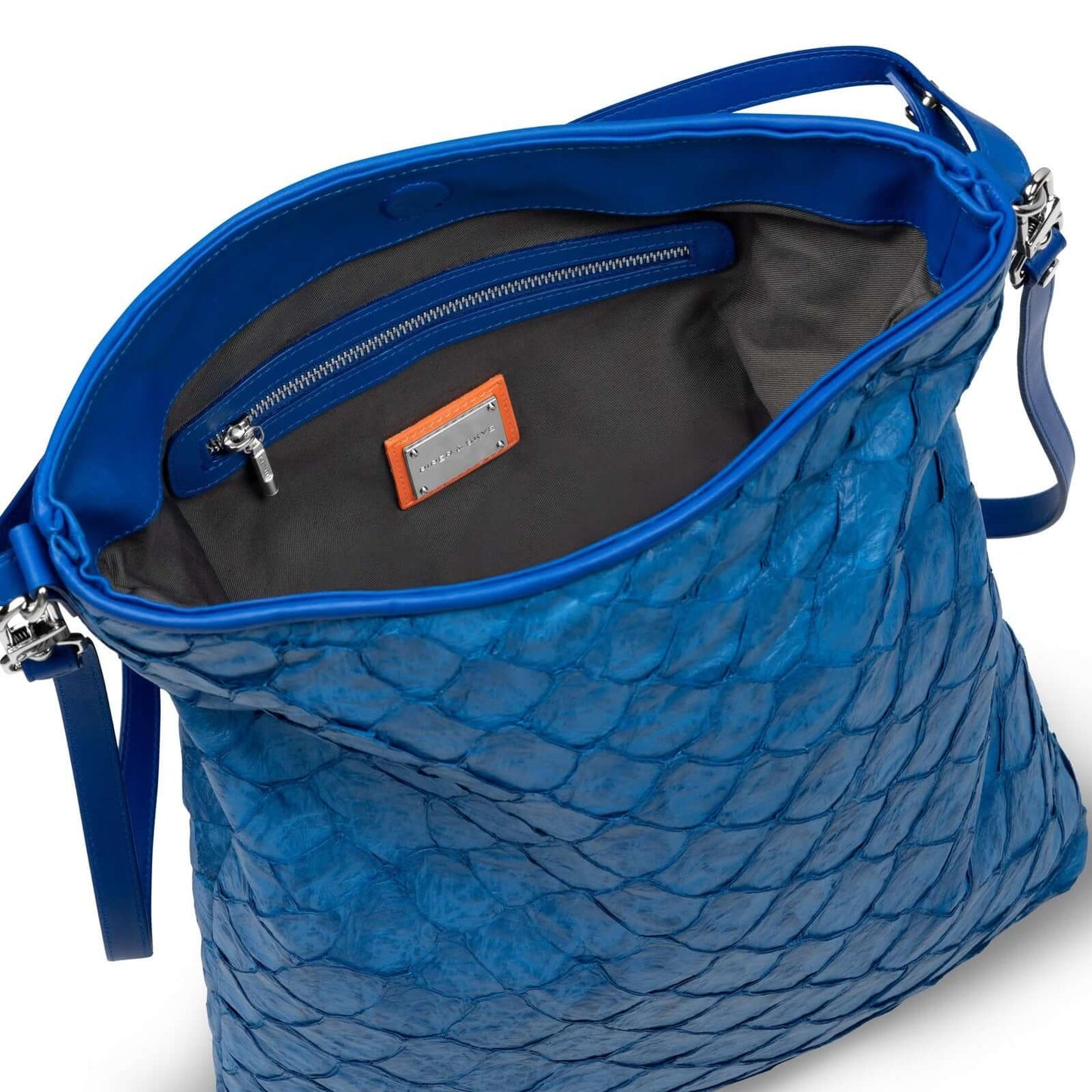 Playa Shoulder Bag - Cobalt Pirarucu