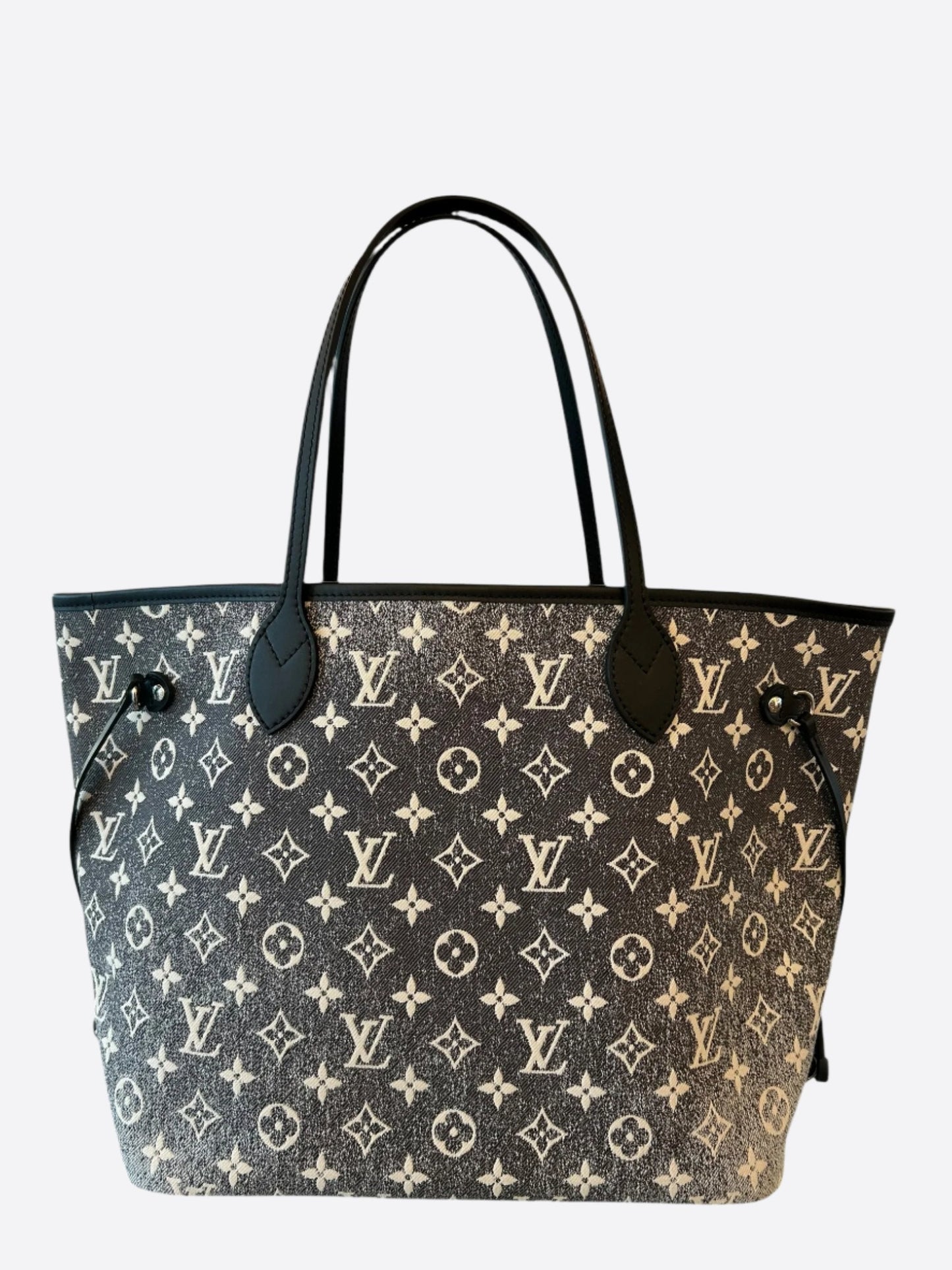 Louis Vuitton Denim Grey & White Neverfull MM