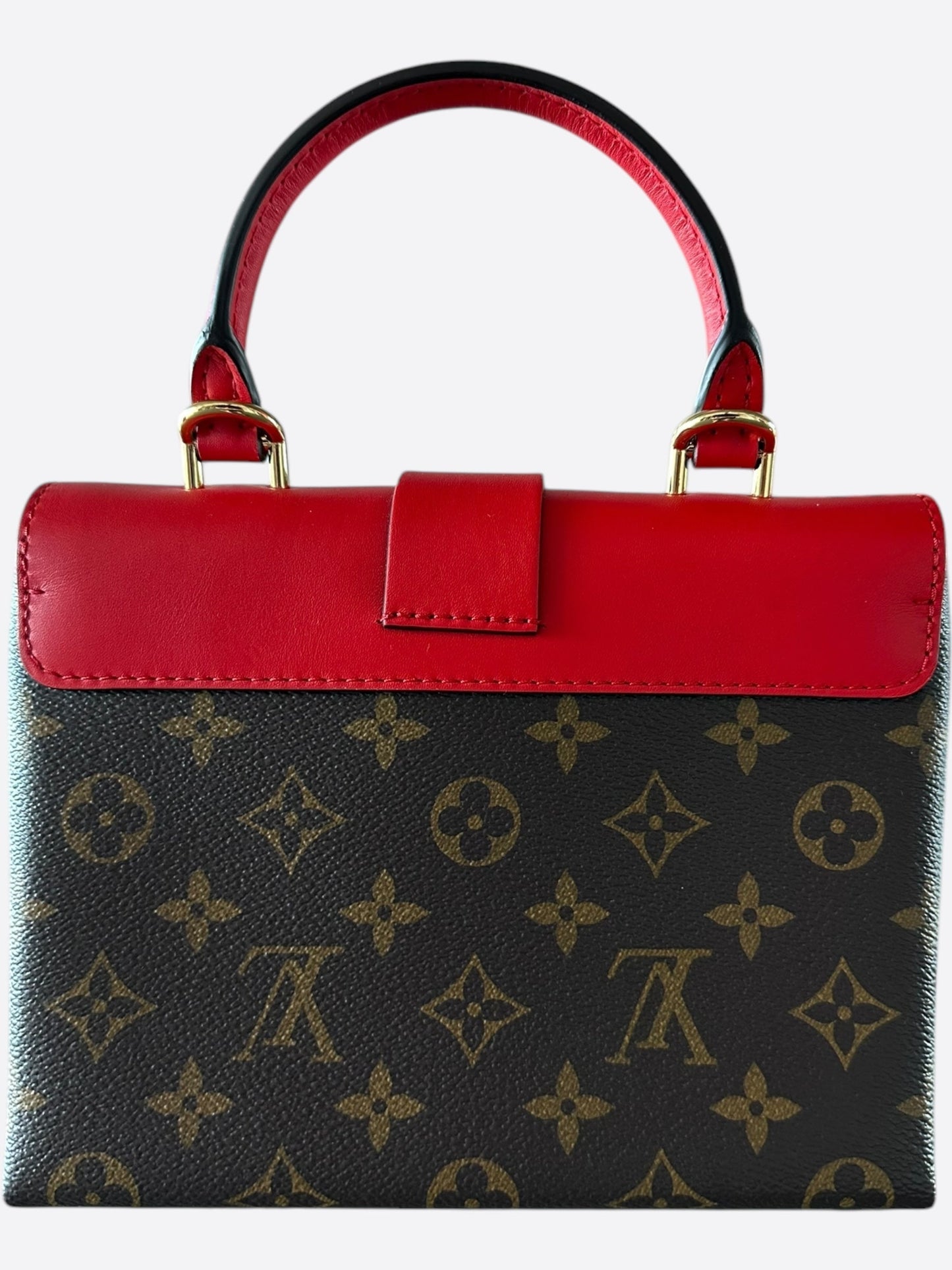 Louis Vuitton Brown & Red Monogram Locky BB