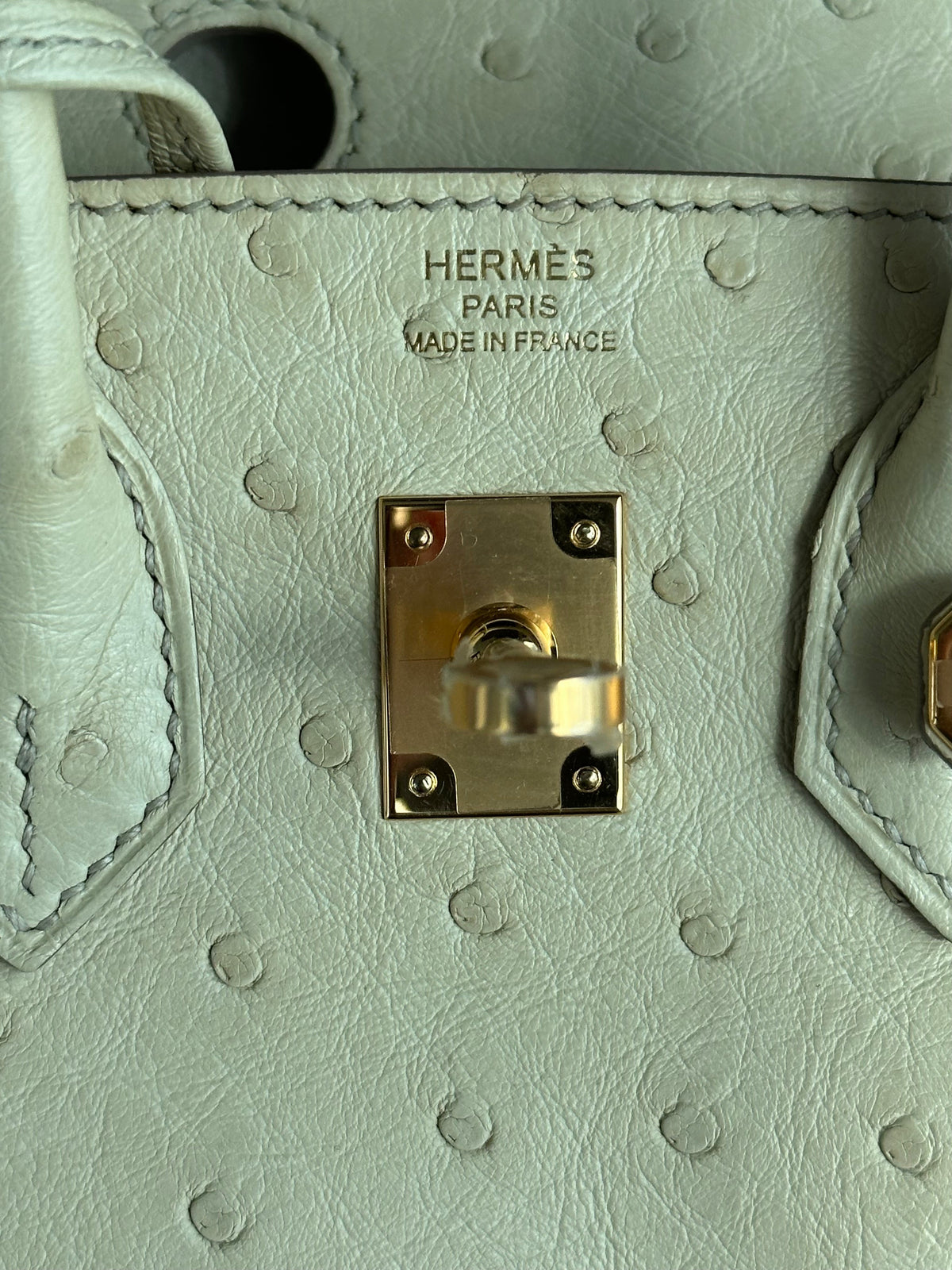 Hermes Beton Ostrich Birkin 25