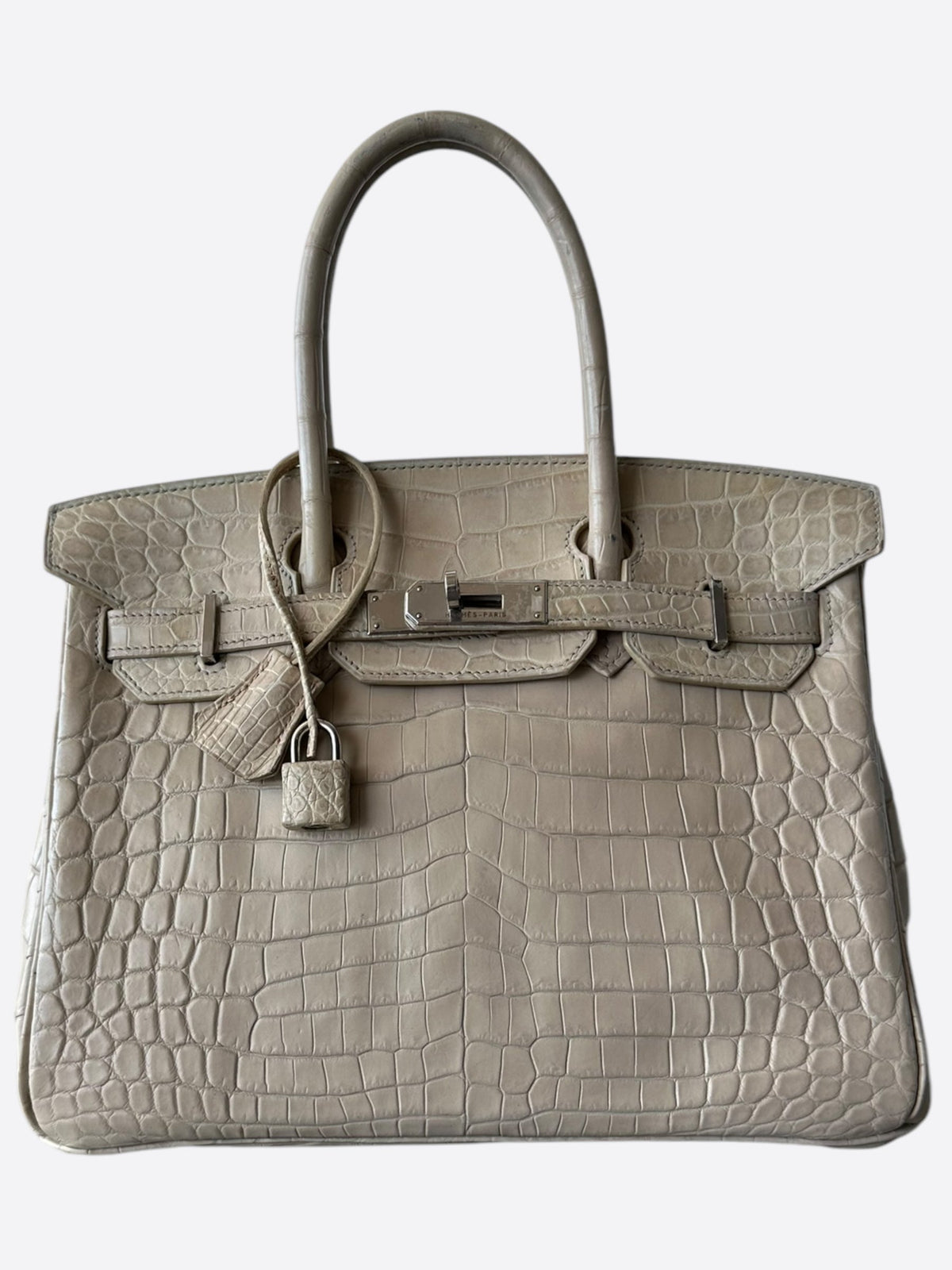 Hermes Beige Crocodile Birkin 30