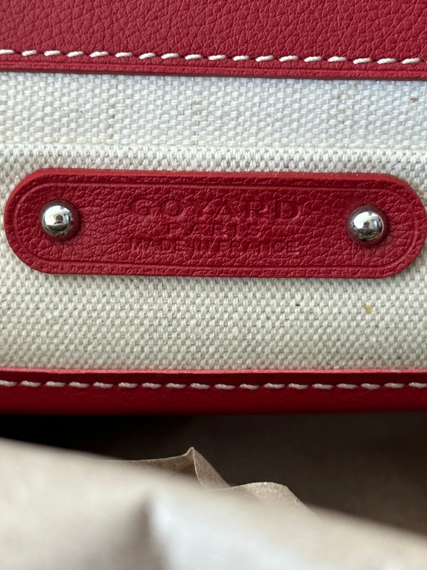 Goyard Red Saigon Tote Bag
