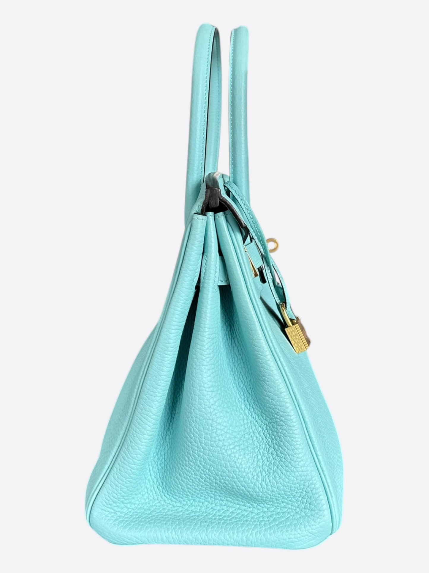 Hermes Blue Atoll Gold Hardware Togo Birkin 30