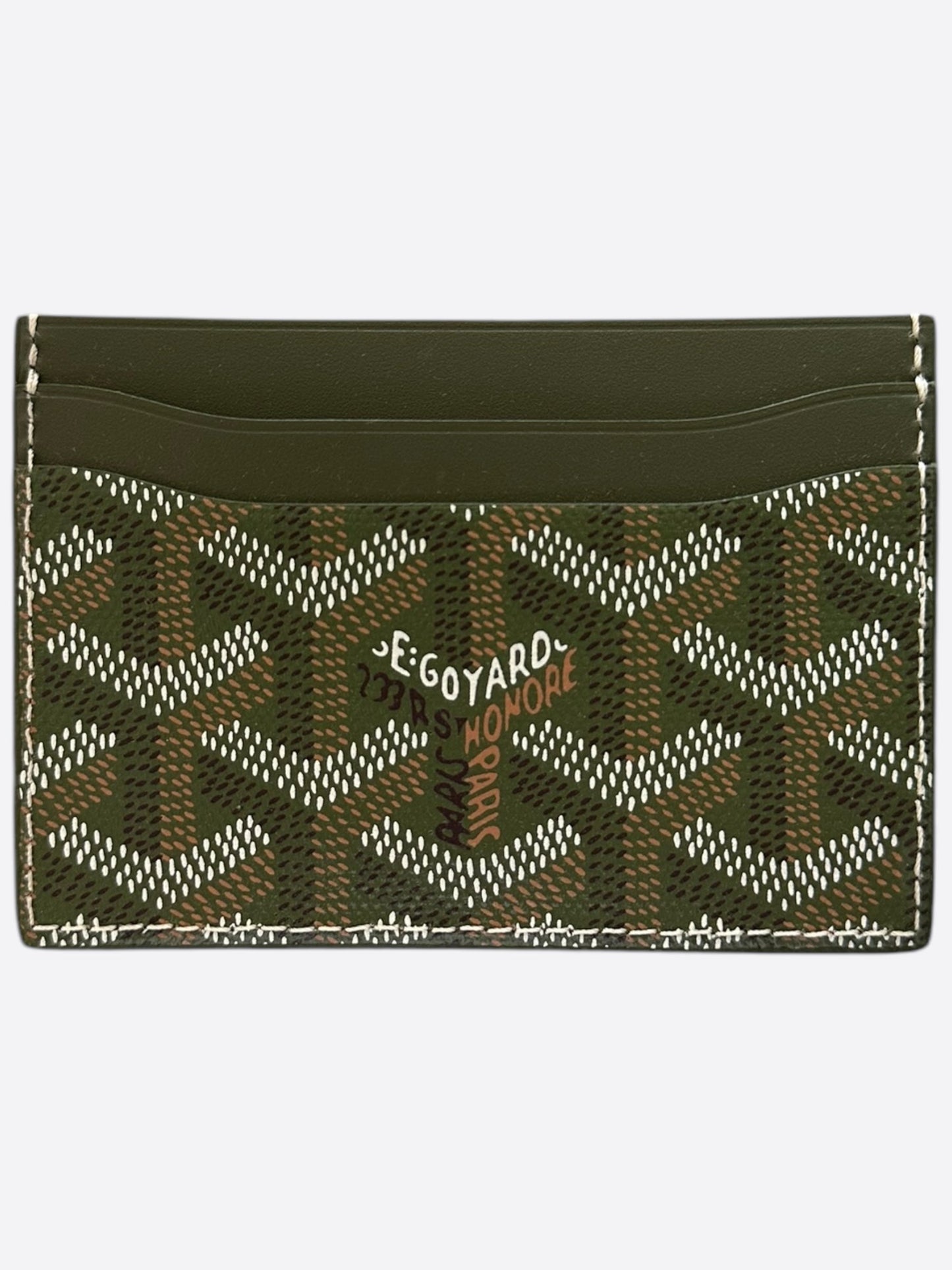 Goyard Khaki Saint Sulpice Card Holder