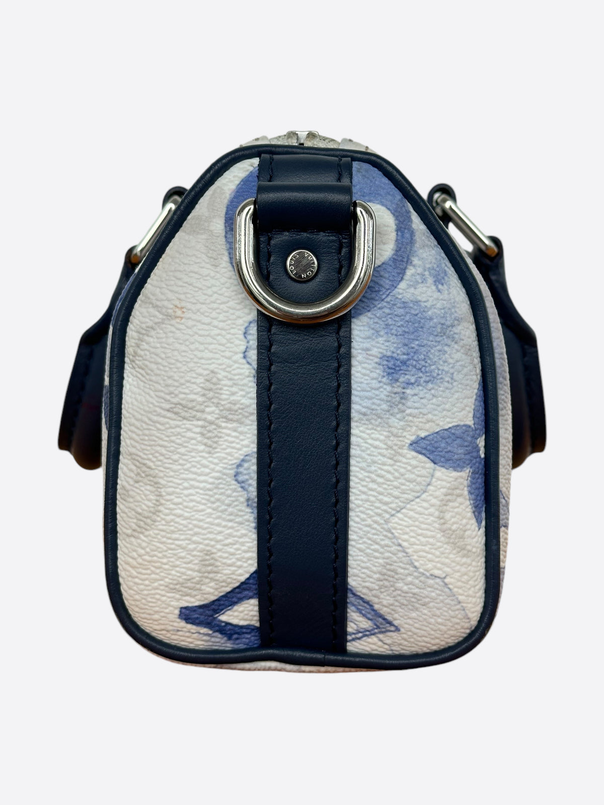 Louis Vuitton Blue & White Watercolor Monogram Keepall XS