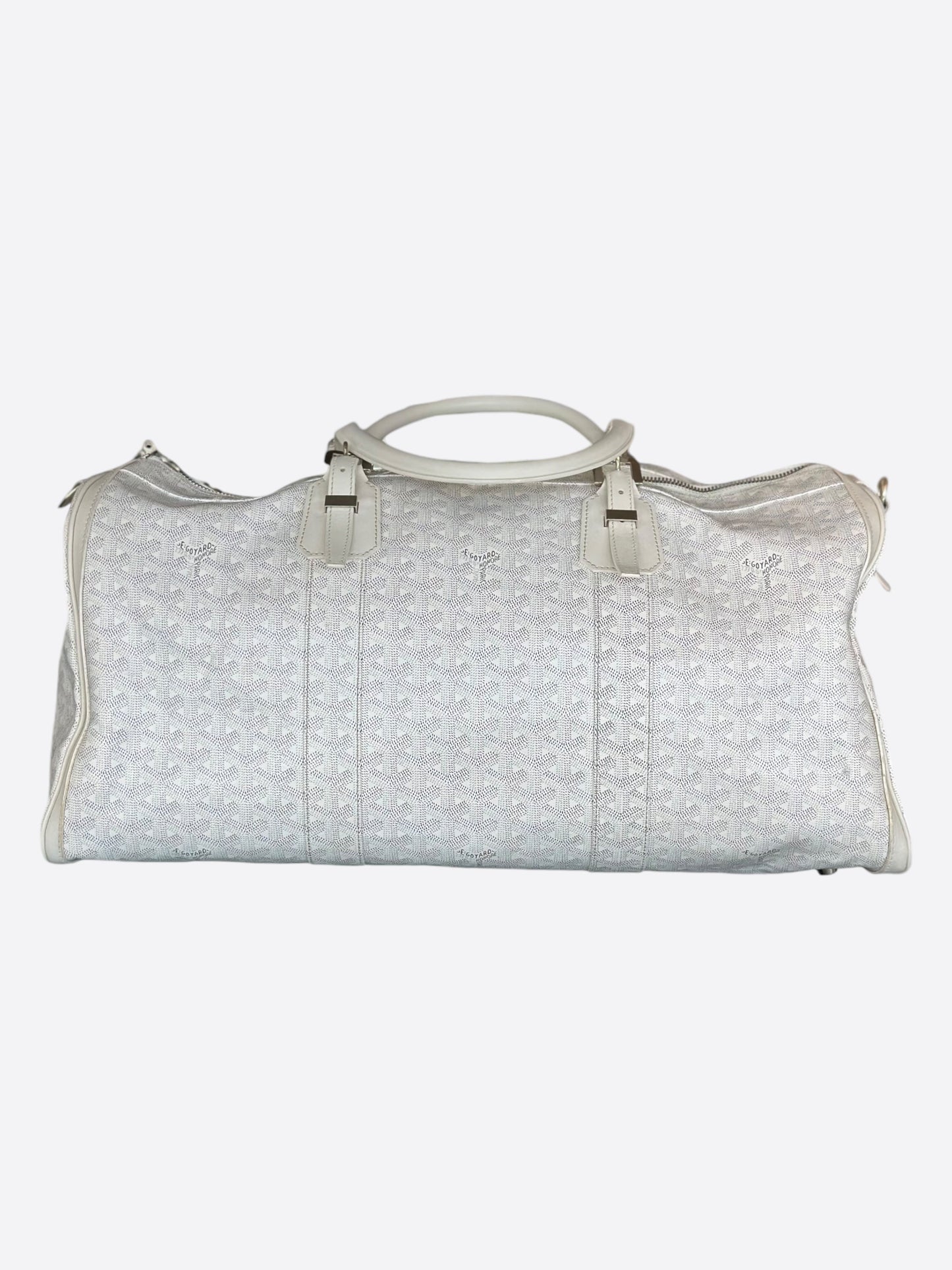 Goyard White Boston 50 Duffel Bag
