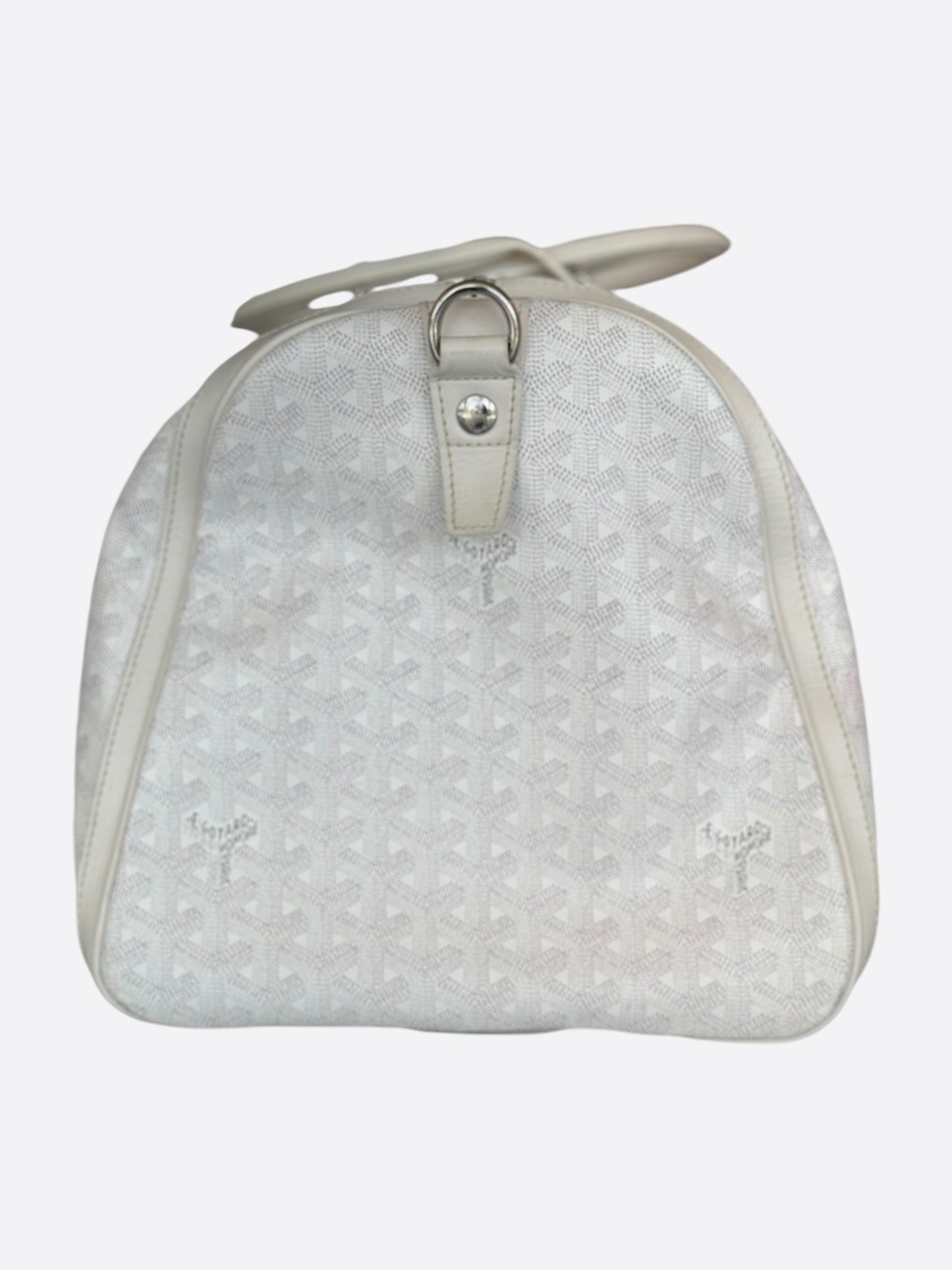 Goyard White Boston 50 Duffel Bag