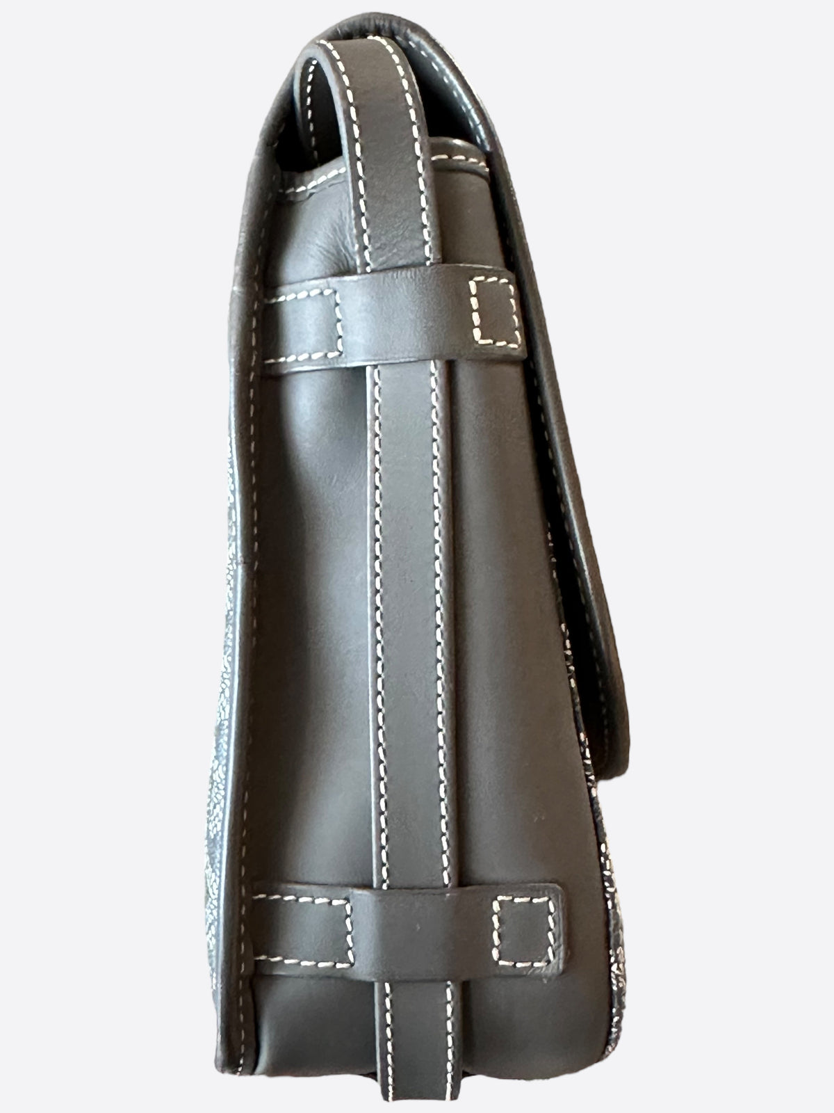 Goyard Grey Belvedere MM Messenger Bag