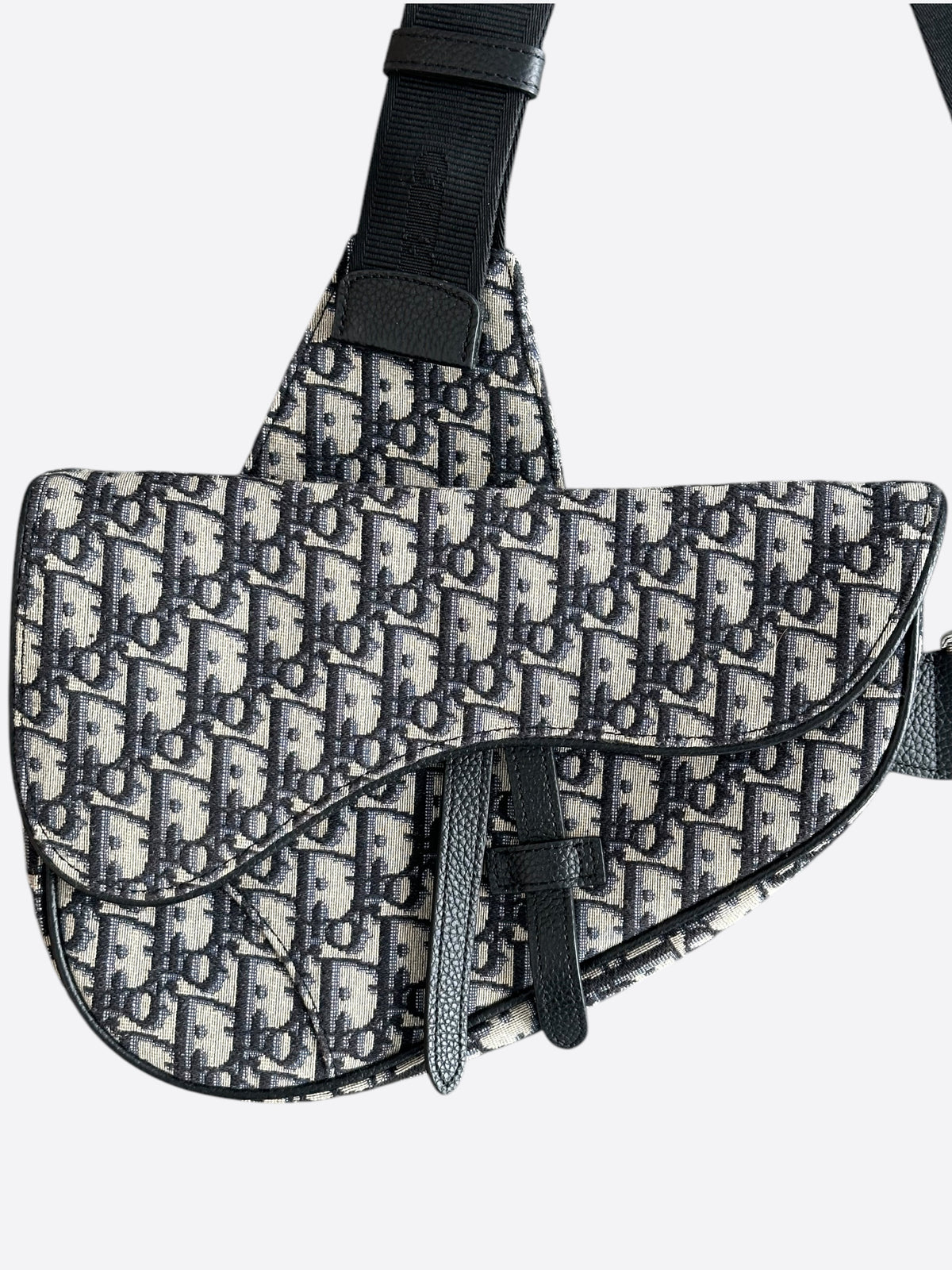 Dior Beige Oblique Saddle Bag