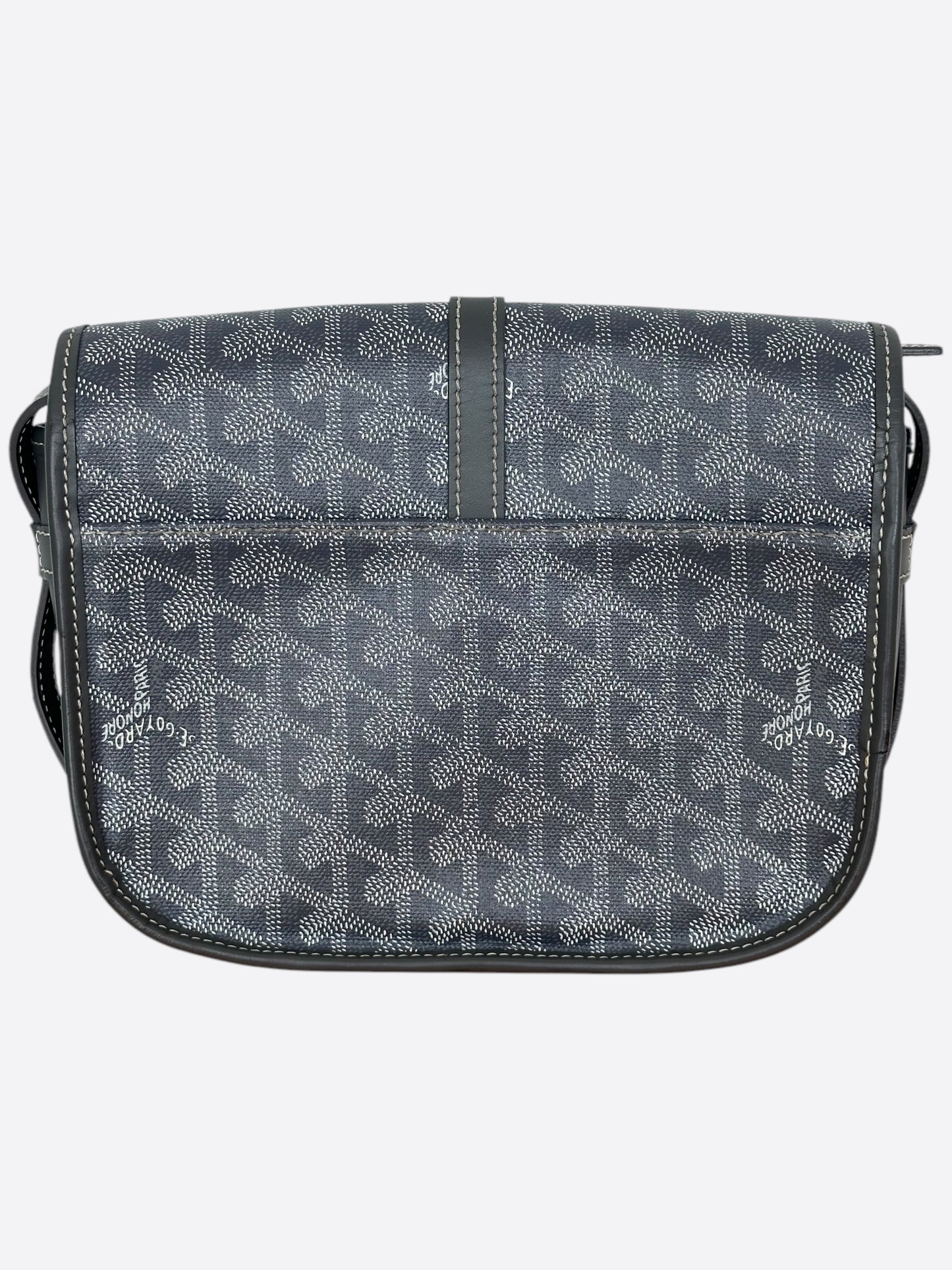 Goyard Grey Belvedere Messenger Bag