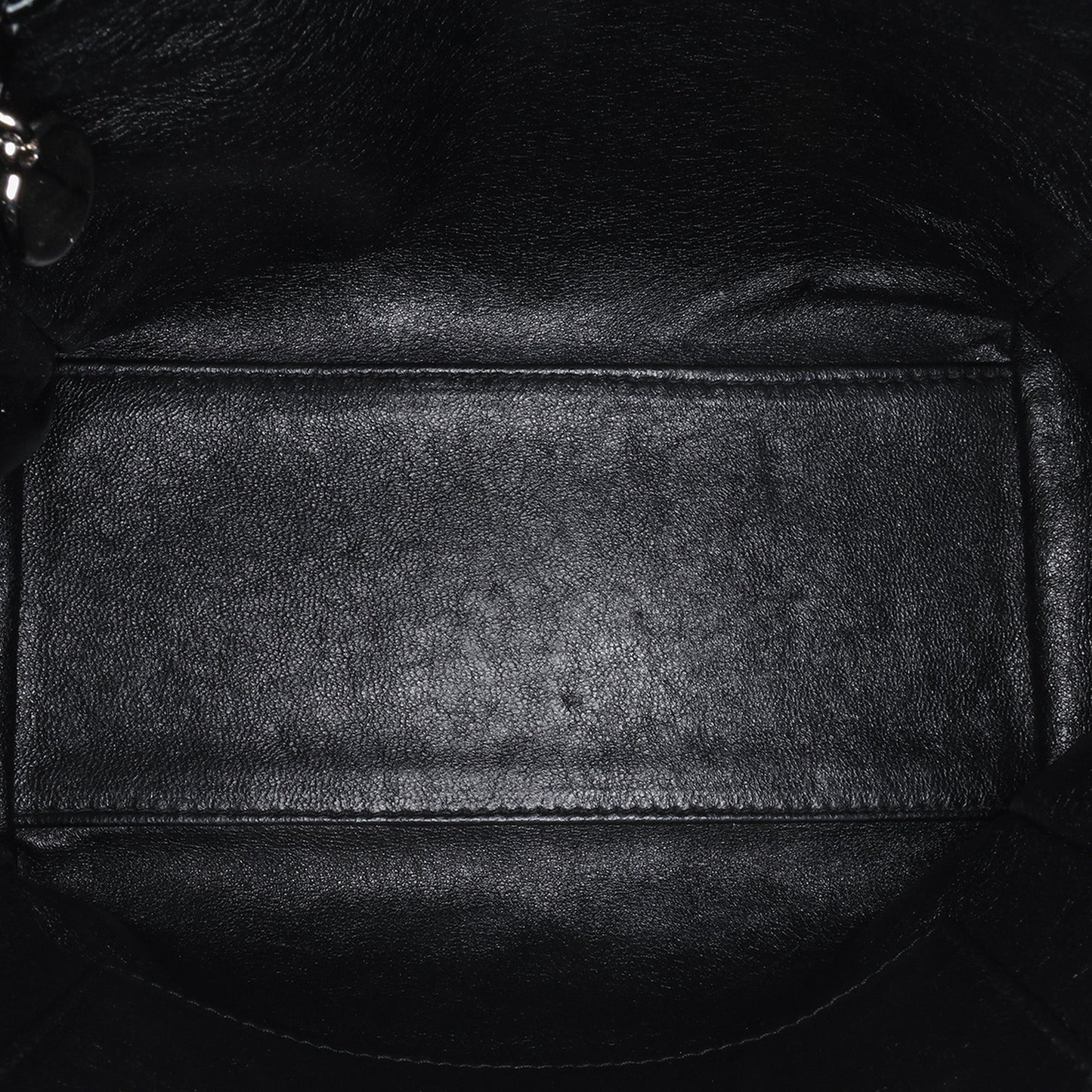 Chanel Quilted Velvet Shoulder Bag Black