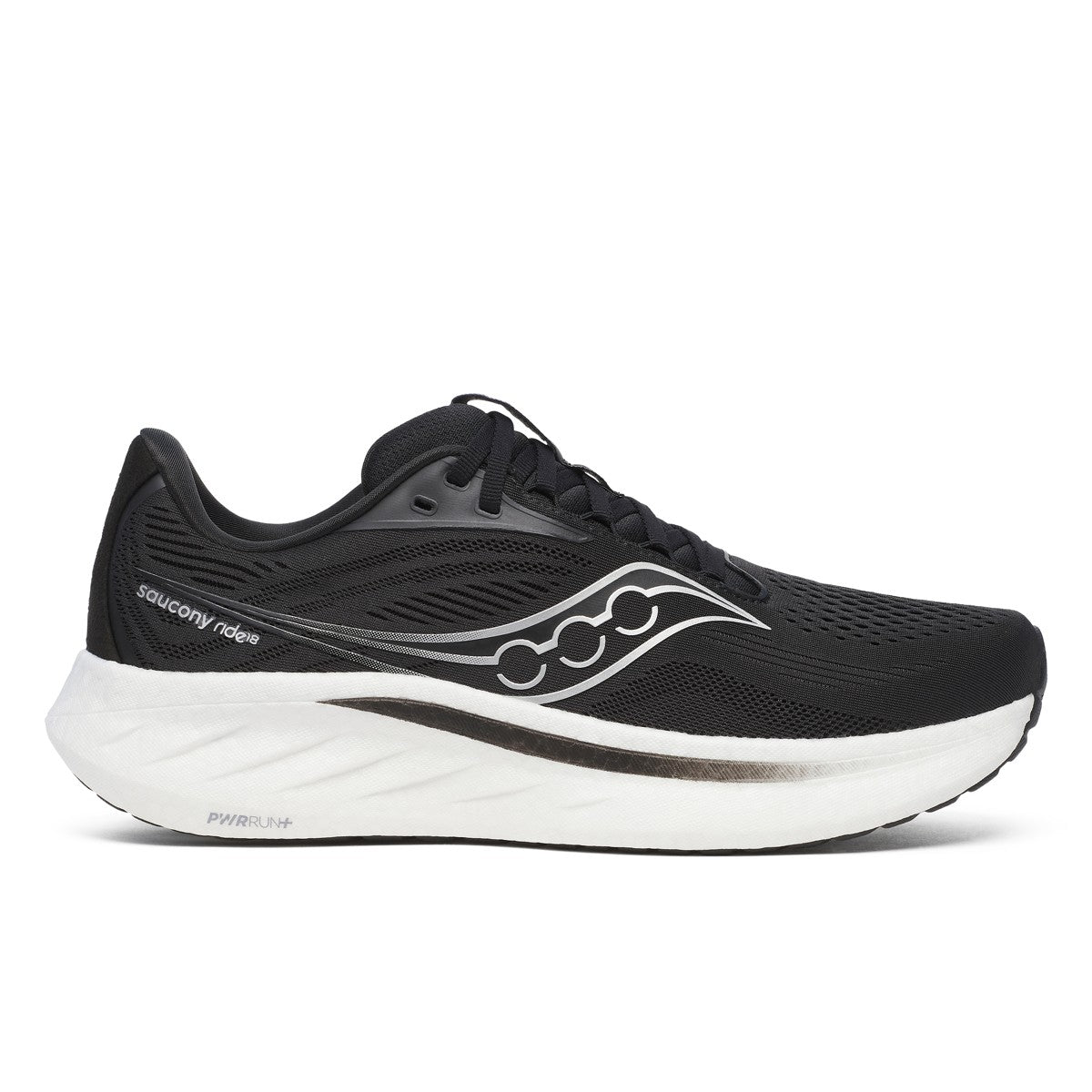 Saucony Ride 18 - Black/White