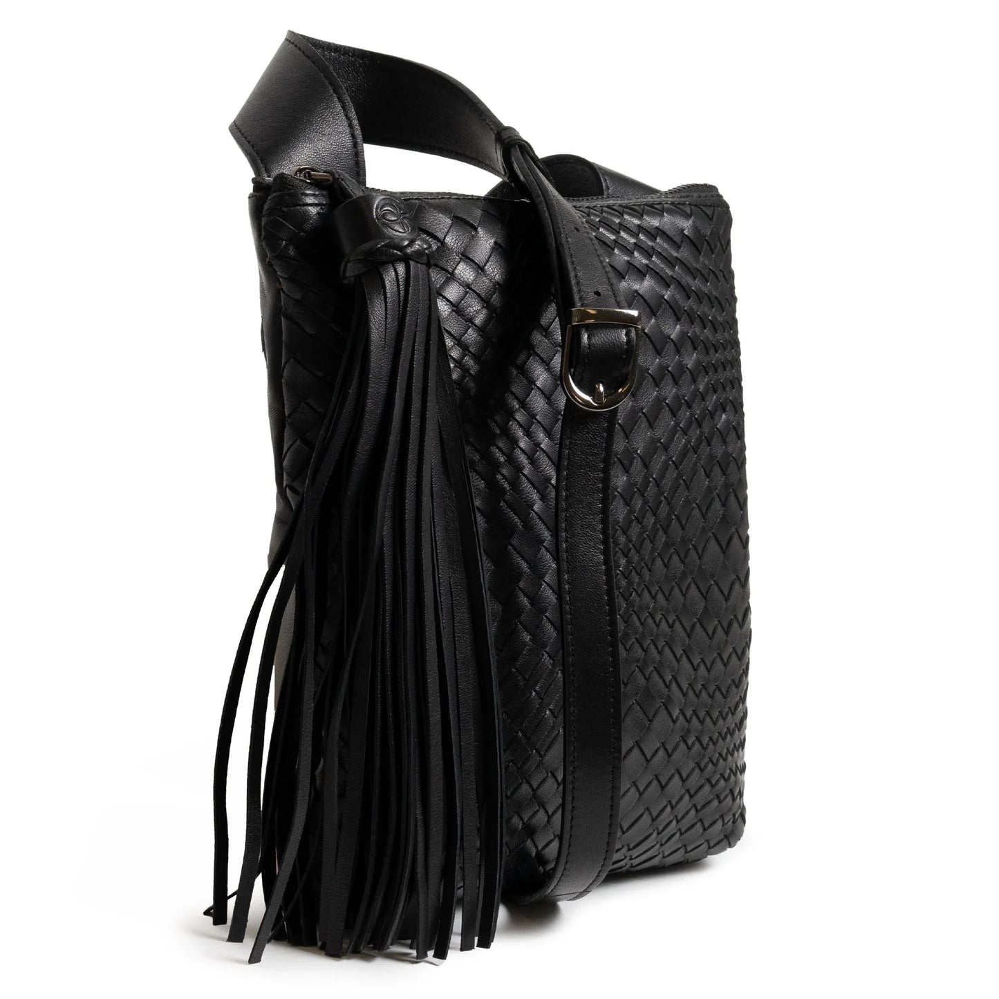 Kim Nappa Leather Crossbody Bag in Black