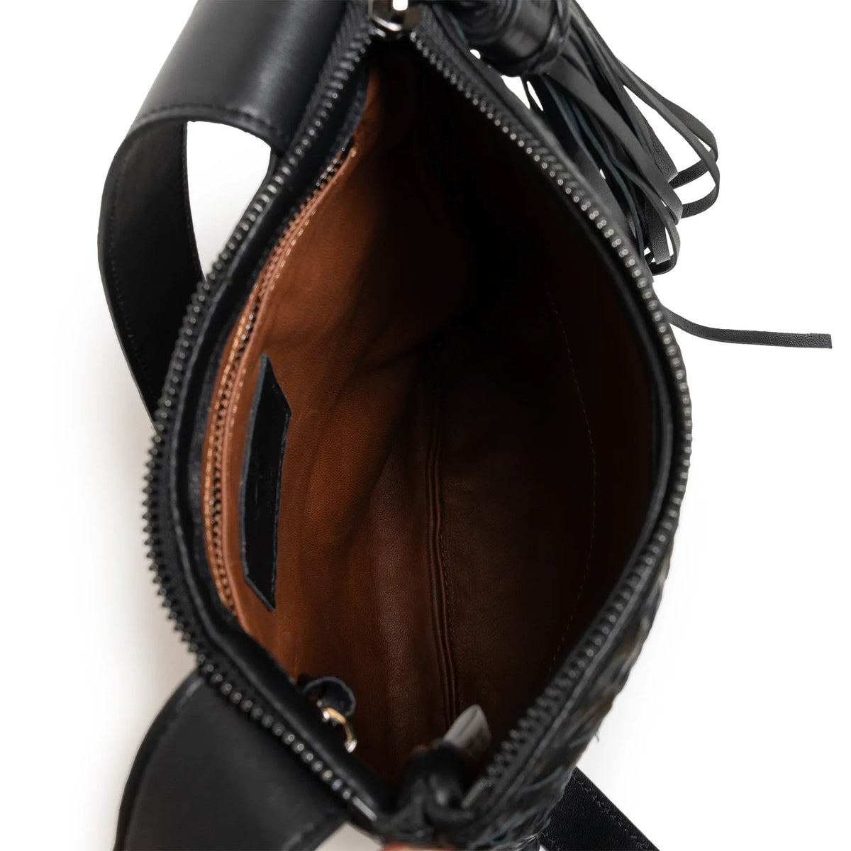 Kim Nappa Leather Crossbody Bag in Black