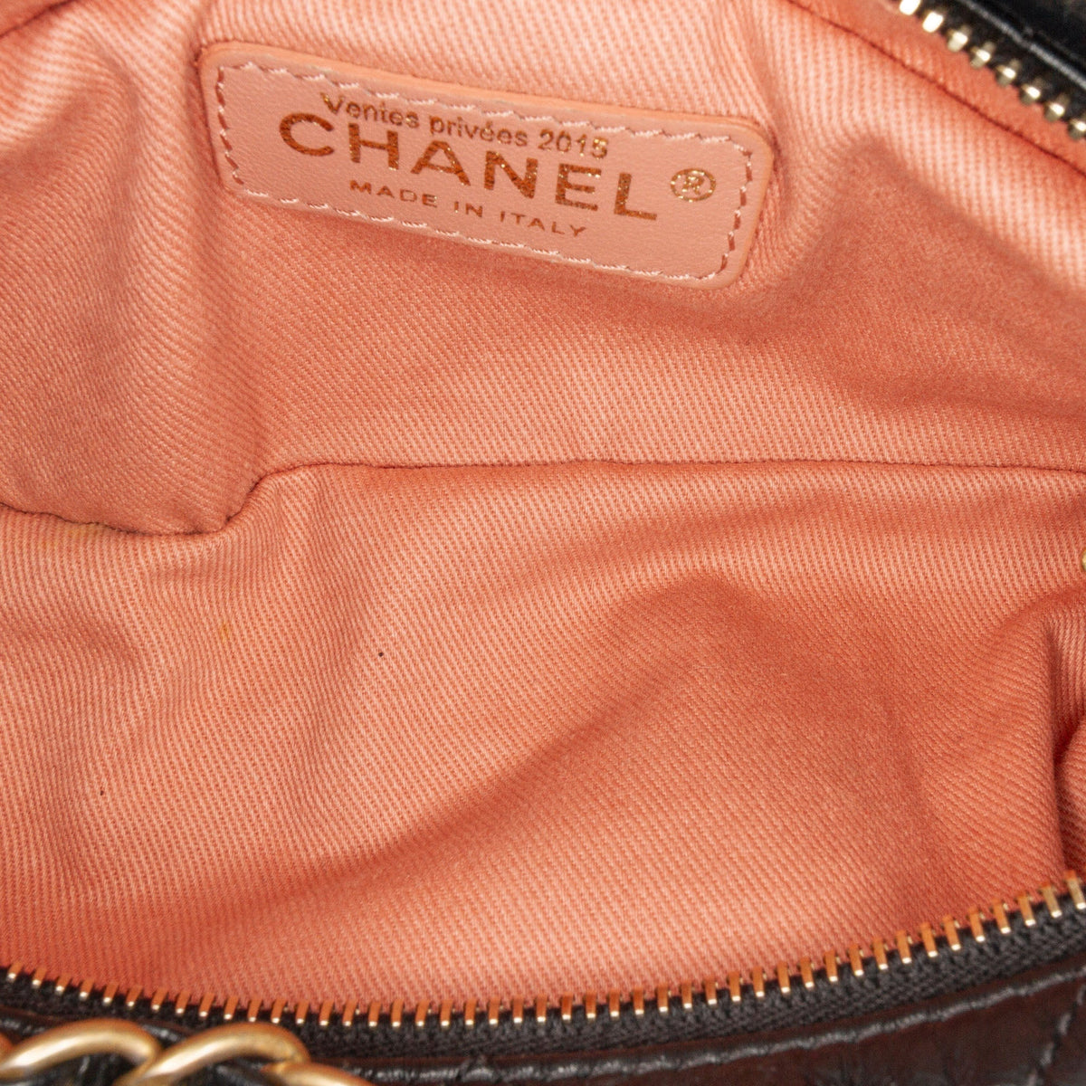 Chanel Aged Calfskin Midnight Swim Baluchon Bag Black