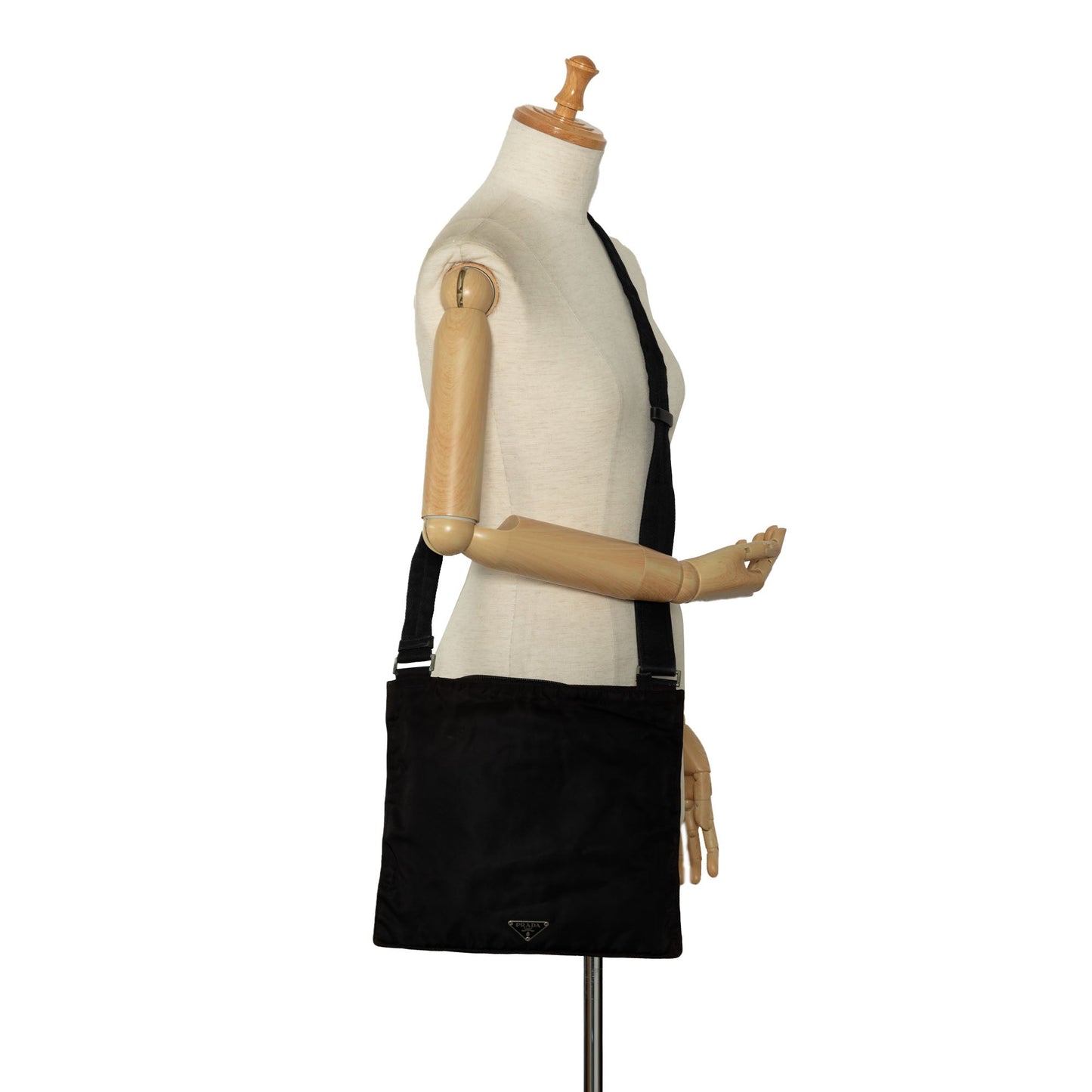 Prada Tessuto Zip Top Crossbody Black