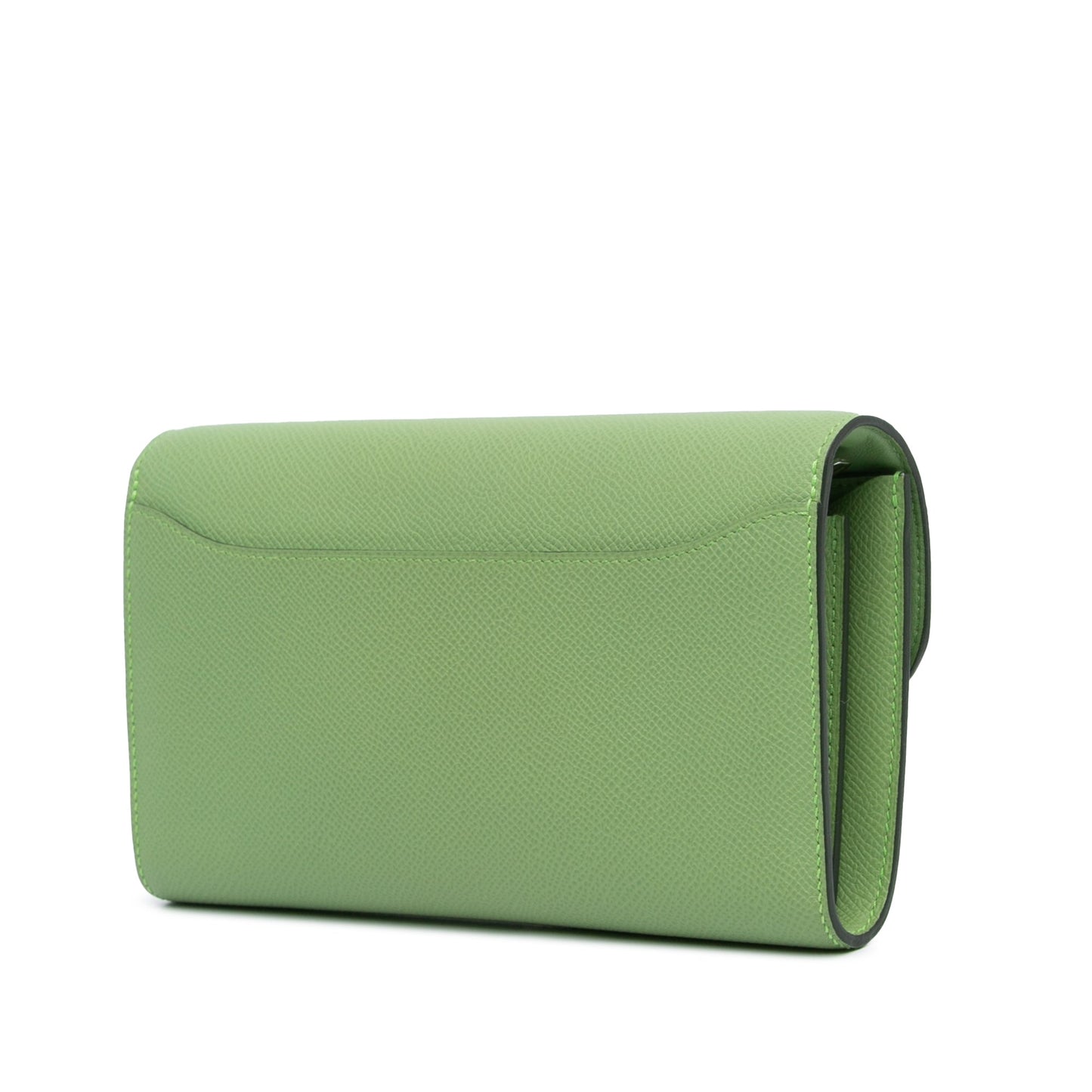Hermès Epsom Constance Long To Go Wallet Green