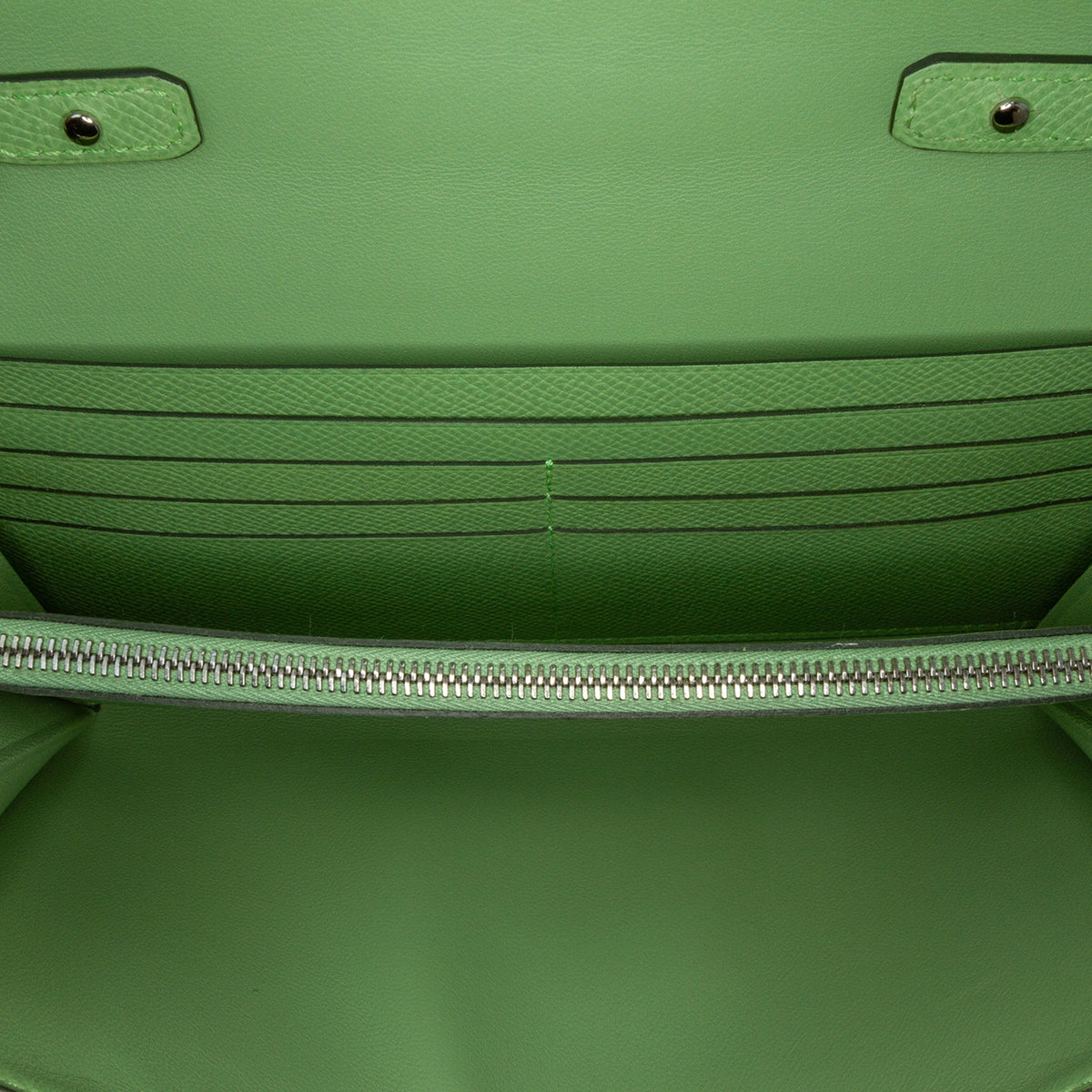 Hermès Epsom Constance Long To Go Wallet Green