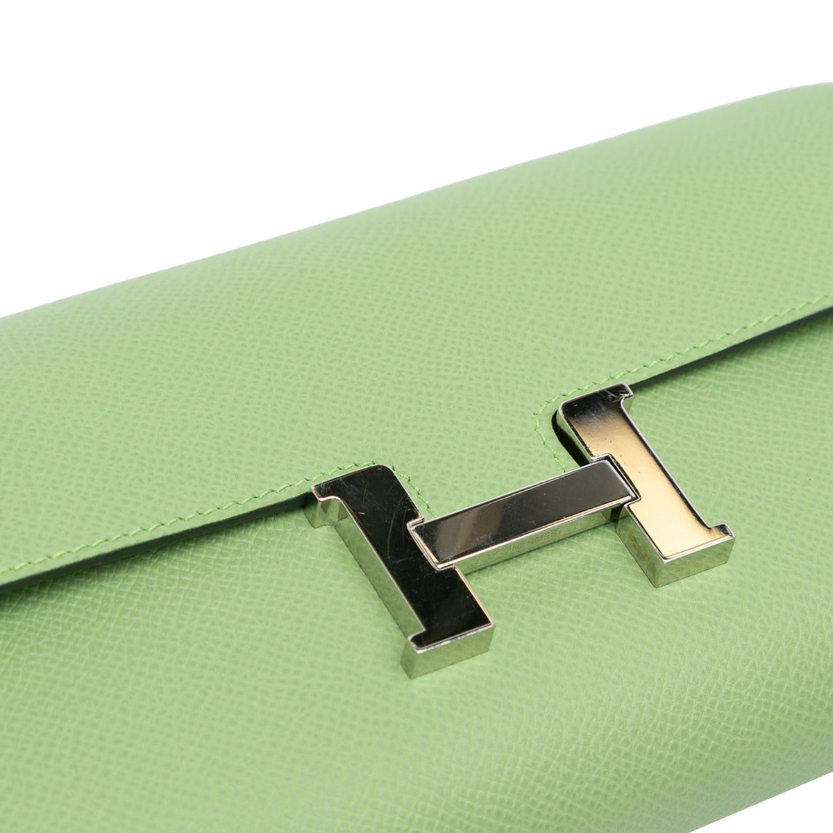 Hermès Epsom Constance Long To Go Wallet Green