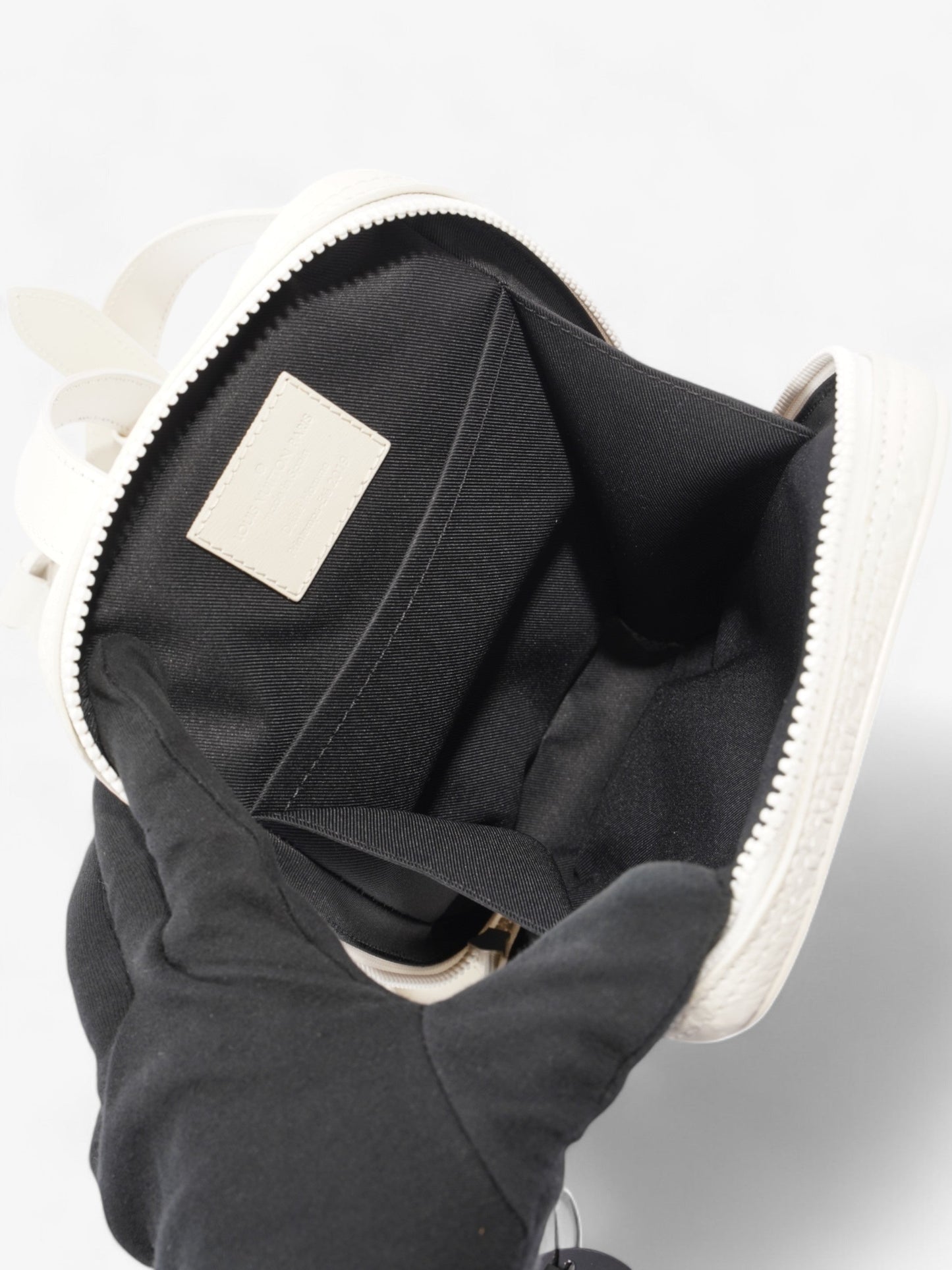 Louis Vuitton Utility Side Bag White Empreinte Leather