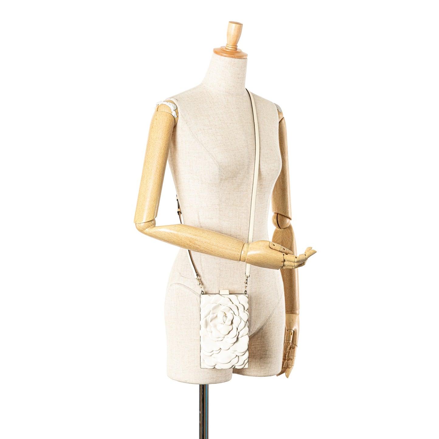 Valentino Nappa Atelier 03 Rose Edition Messenger Bag White